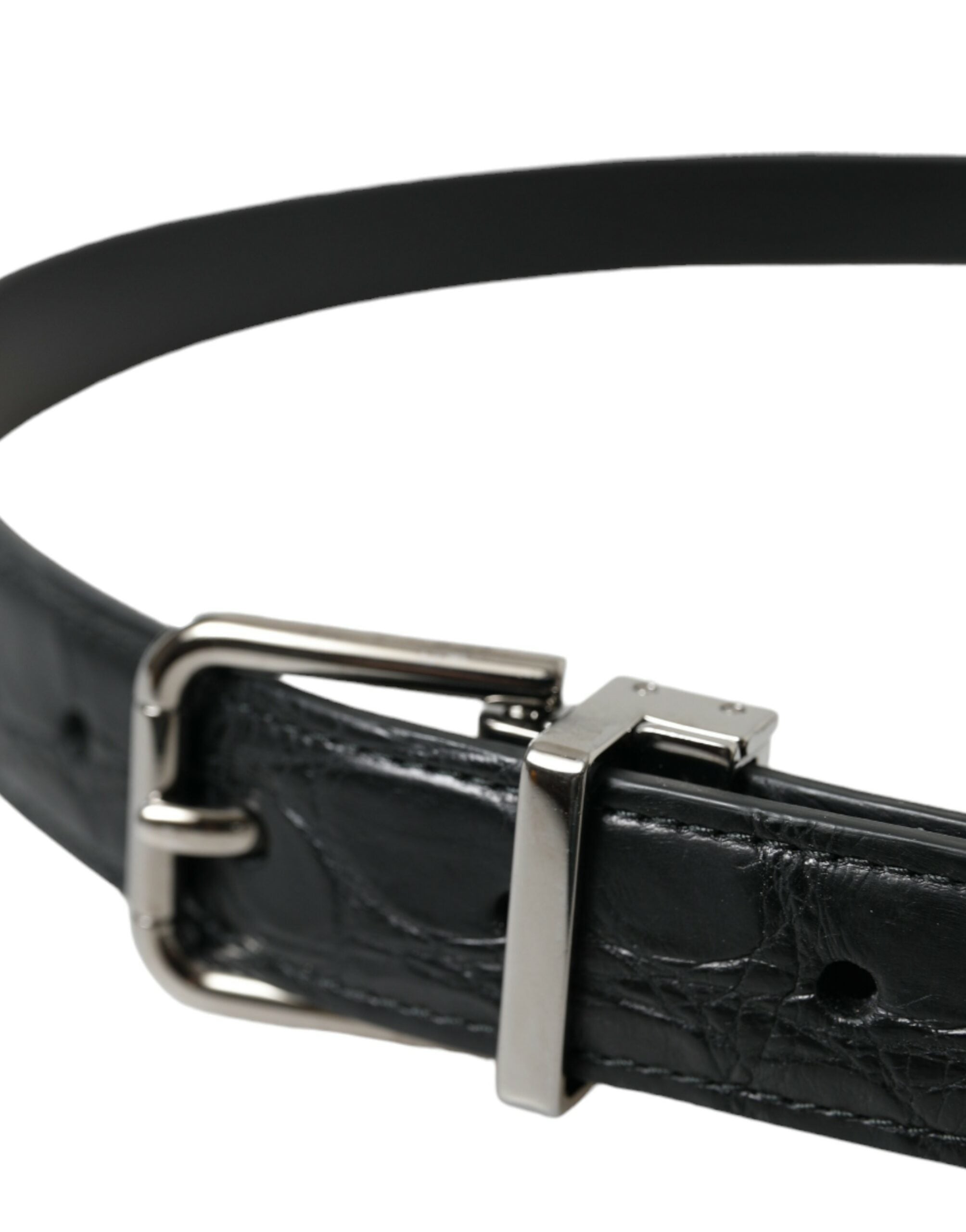 Dolce &amp; Gabbana Eleganter Ledergürtel mit Metallschnalle
