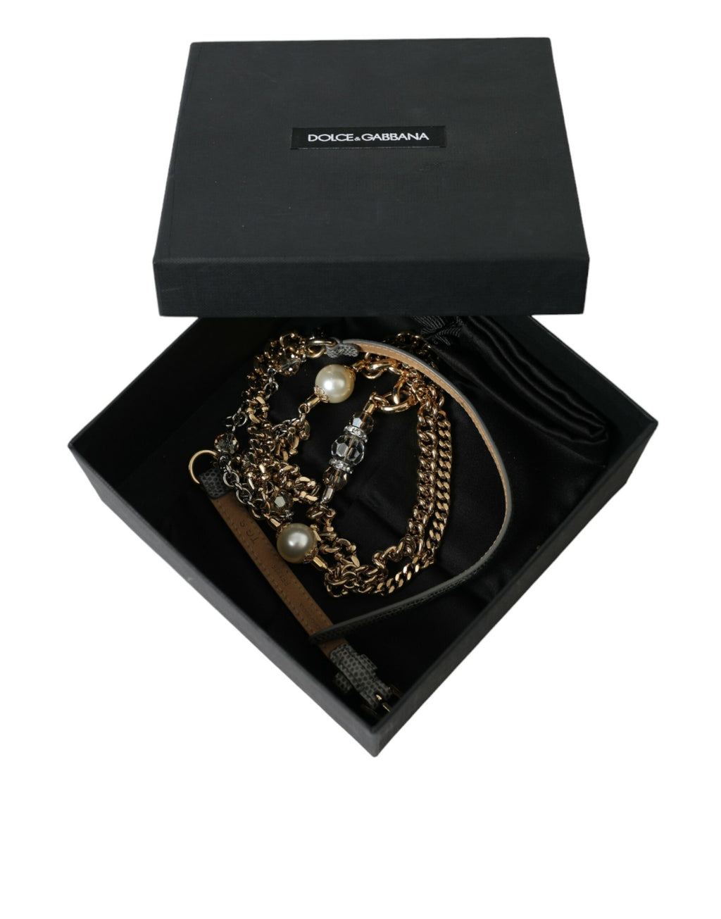 Dolce &amp; Gabbana Eleganter Taillengürtel mit Kristallen
