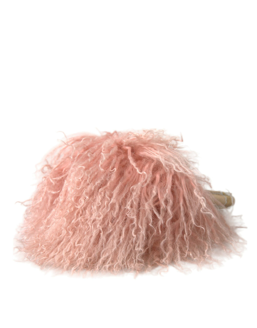 Dolce &amp; Gabbana Elegante Ohrenschützer aus rosa Pelz – Schickes Winteraccessoire