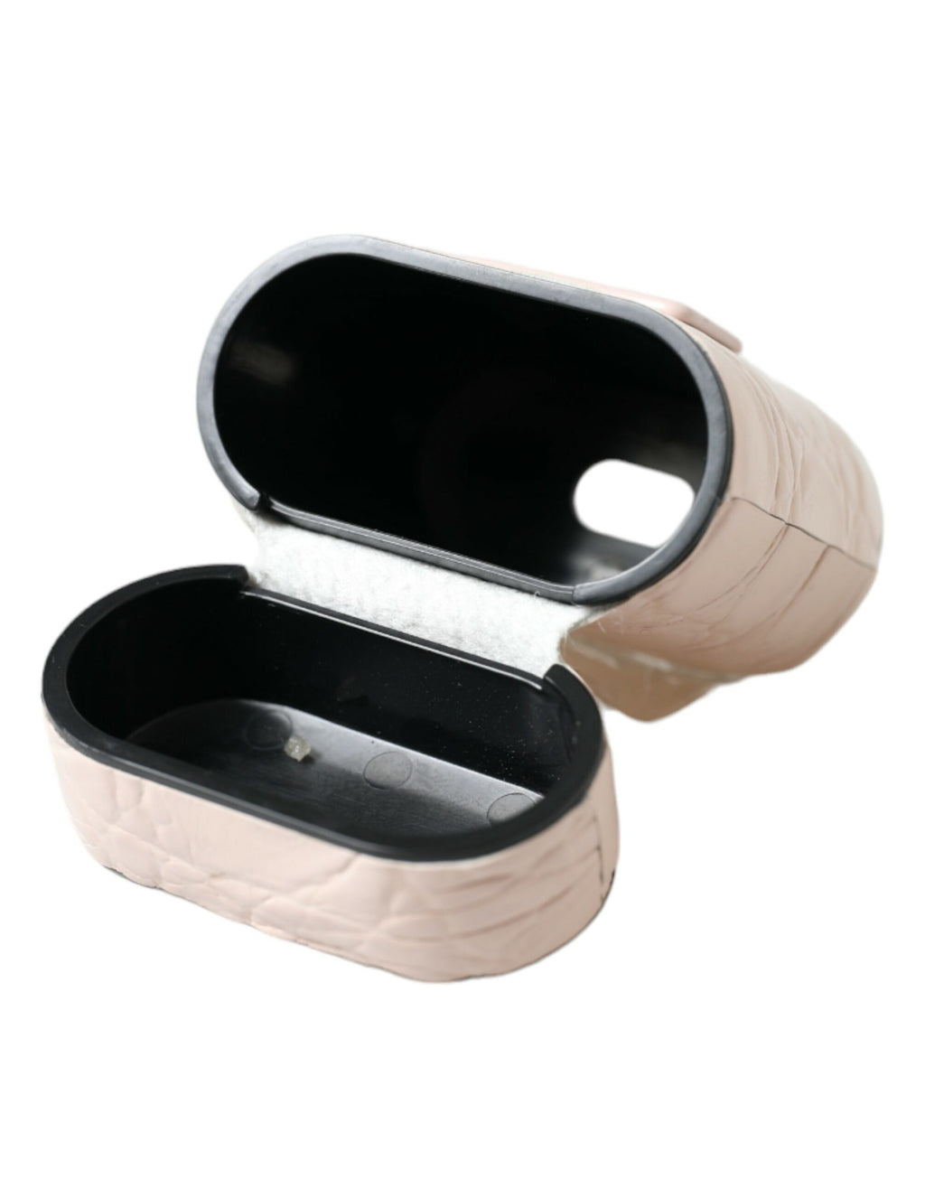 Dolce &amp; Gabbana Elegante Airpod-Hülle aus hellrosa Leder