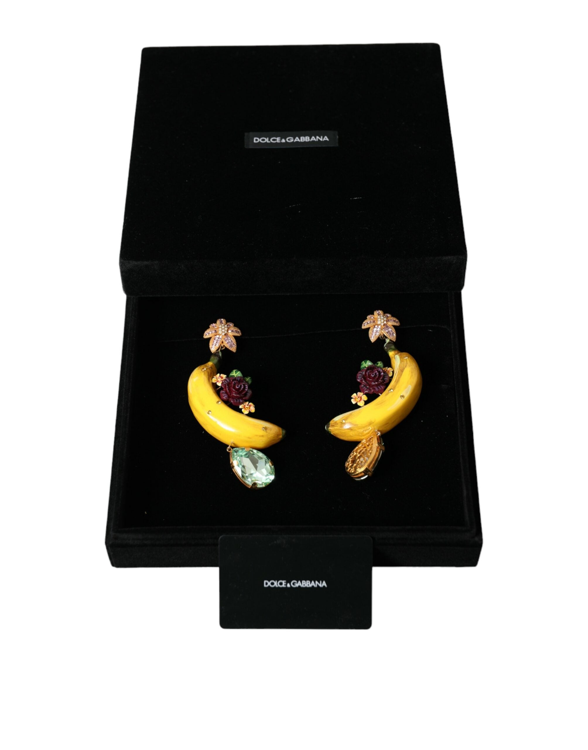 Dolce &amp; Gabbana – Schicke, baumelnde Bananen-Ohrclips