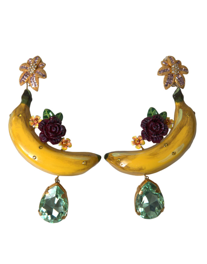 Dolce &amp; Gabbana – Schicke, baumelnde Bananen-Ohrclips