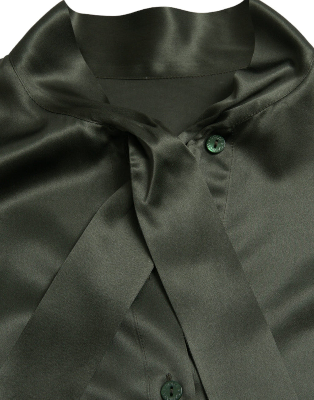 Dolce &amp; Gabbana Elegante Bluse mit Ascot-Kragen aus Seide