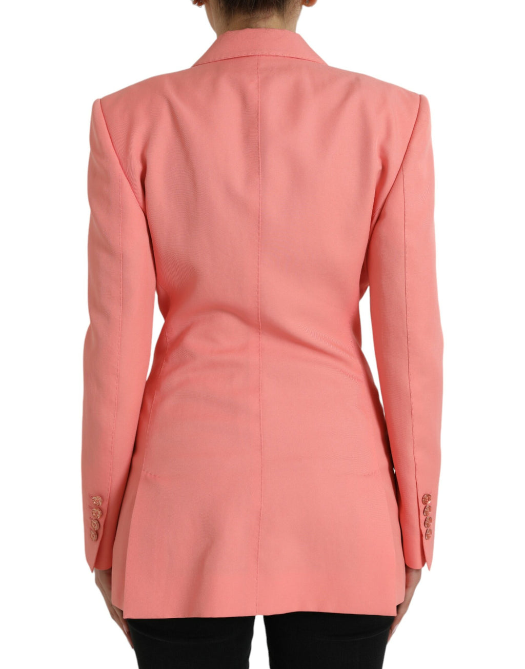Dolce &amp; Gabbana Schicker Blazer mit steigendem Revers in Rosa