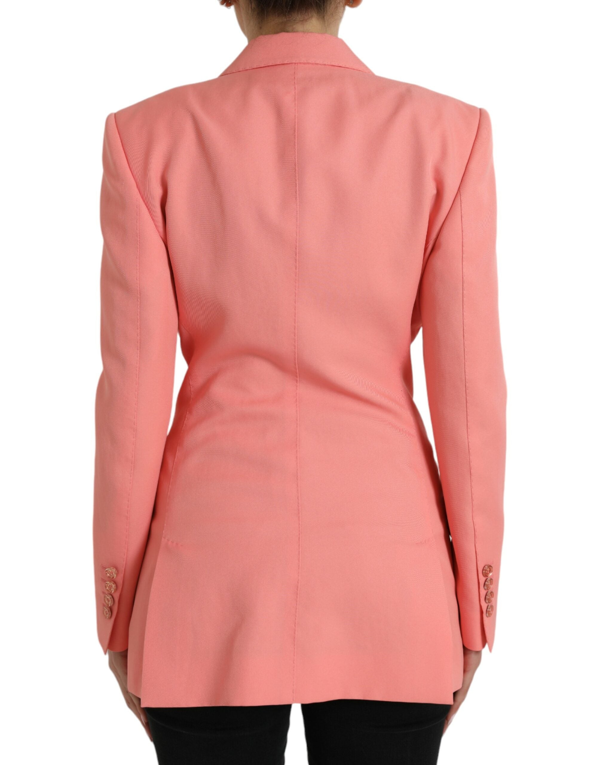 Dolce &amp; Gabbana Schicker Blazer mit steigendem Revers in Rosa