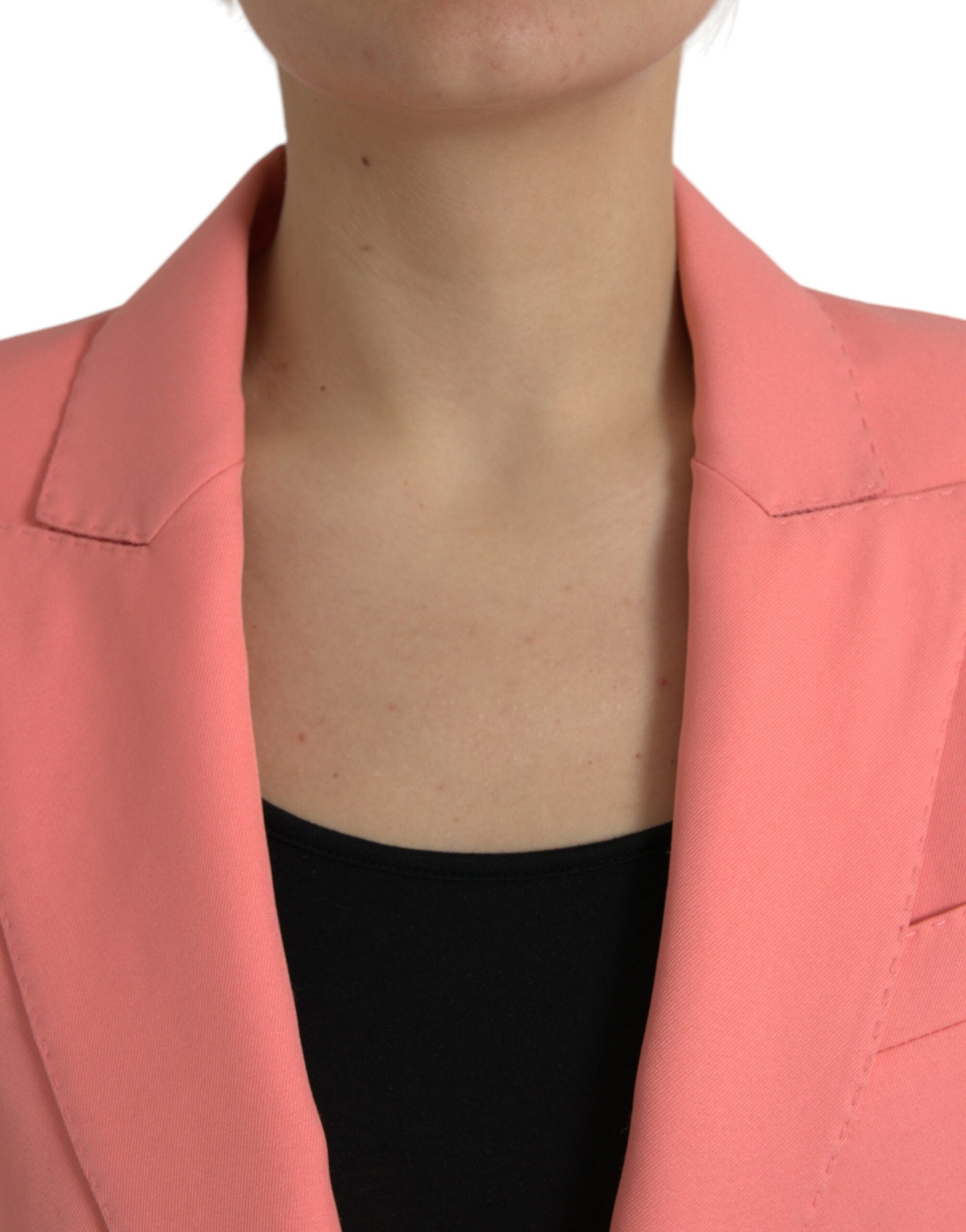 Dolce &amp; Gabbana Schicker Blazer mit steigendem Revers in Rosa