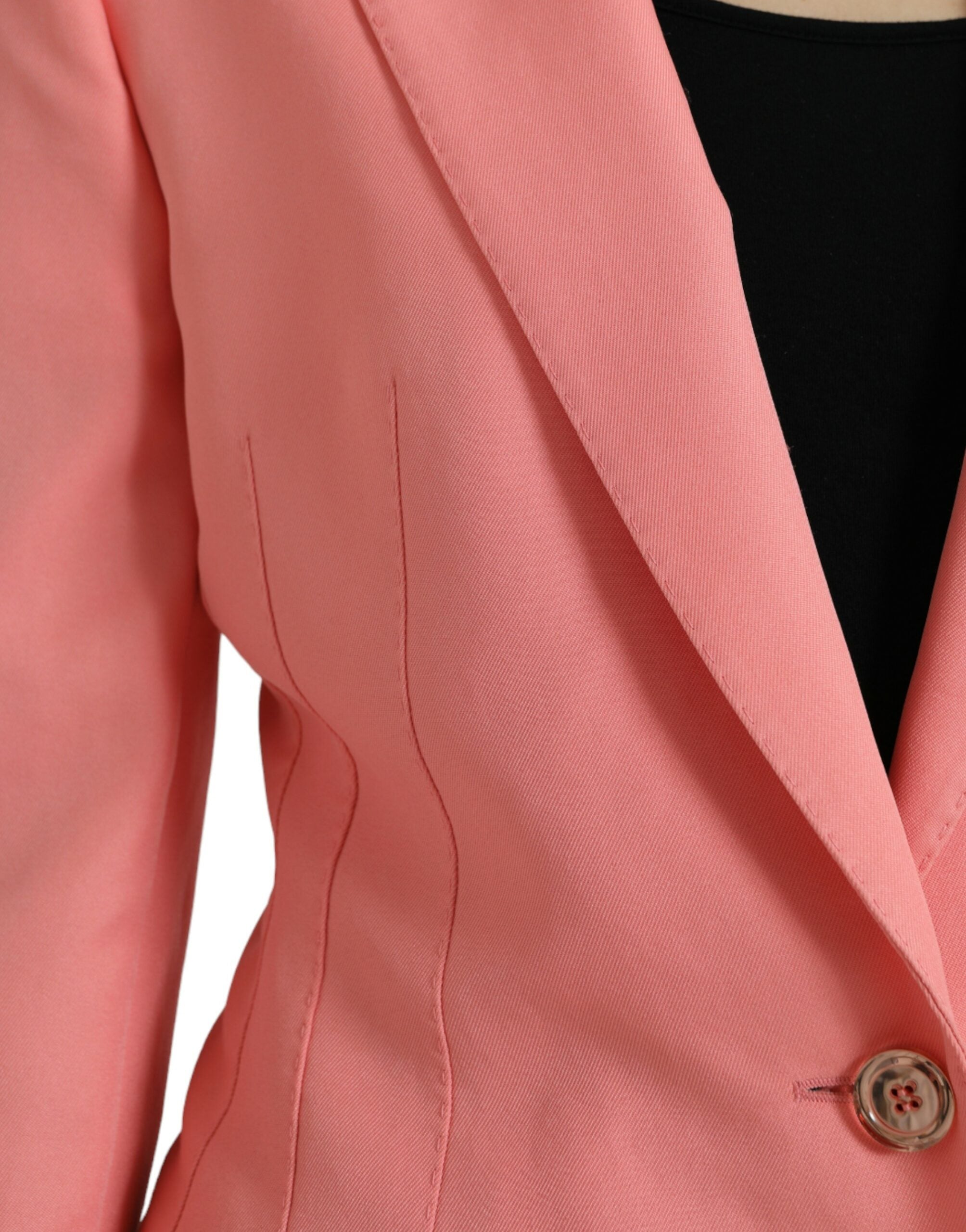 Dolce &amp; Gabbana Schicker Blazer mit steigendem Revers in Rosa