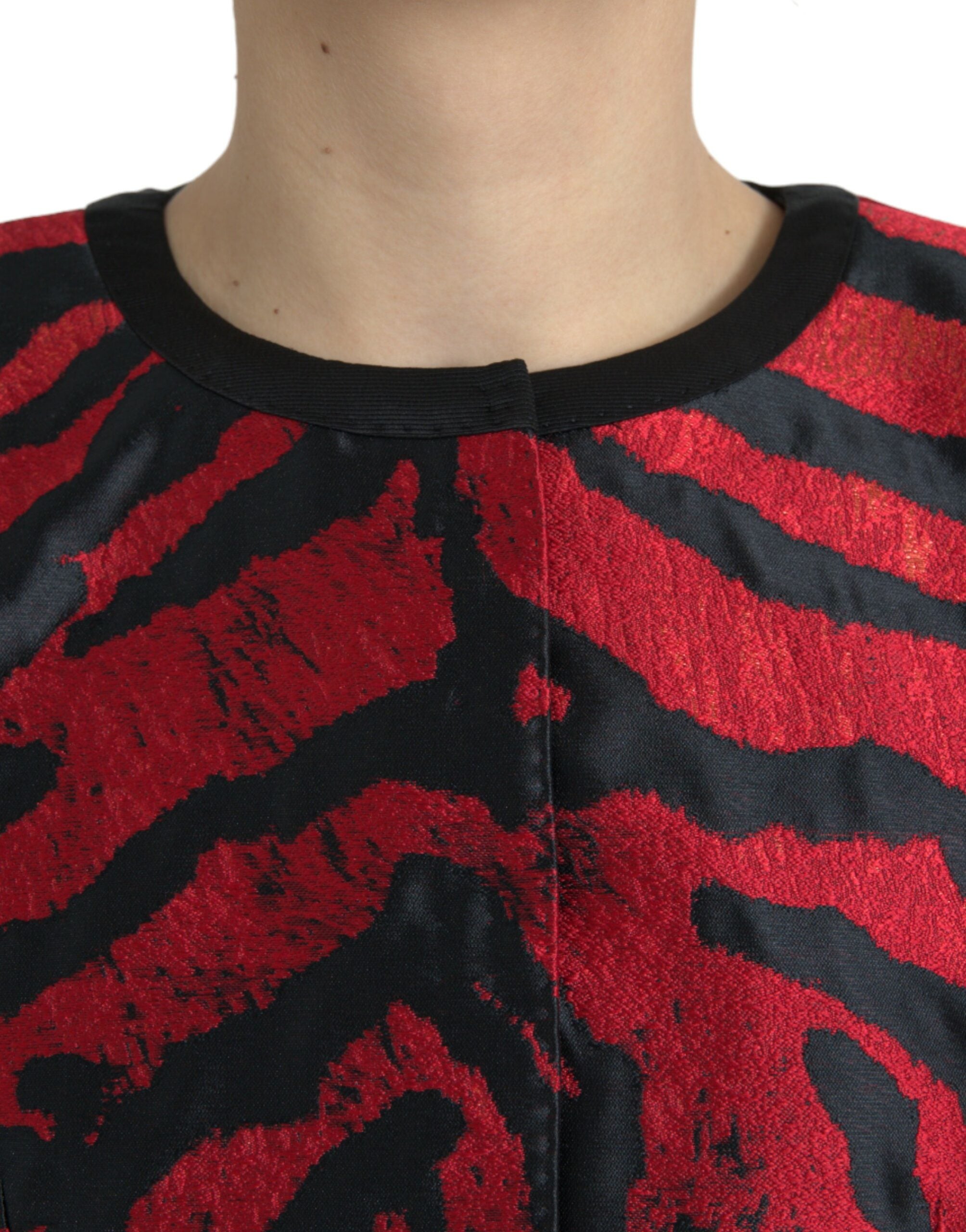 Dolce &amp; Gabbana Elegante Manteljacke mit Animal-Print