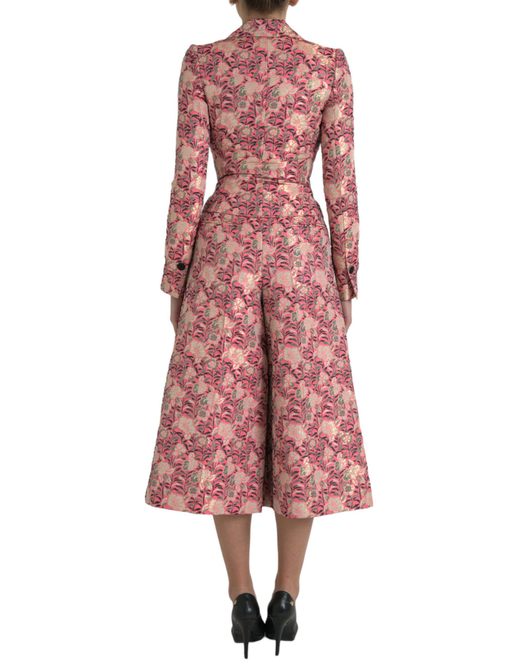 Dolce &amp; Gabbana – Eleganter, rosafarbener, zweiteiliger Anzug im Slim Fit