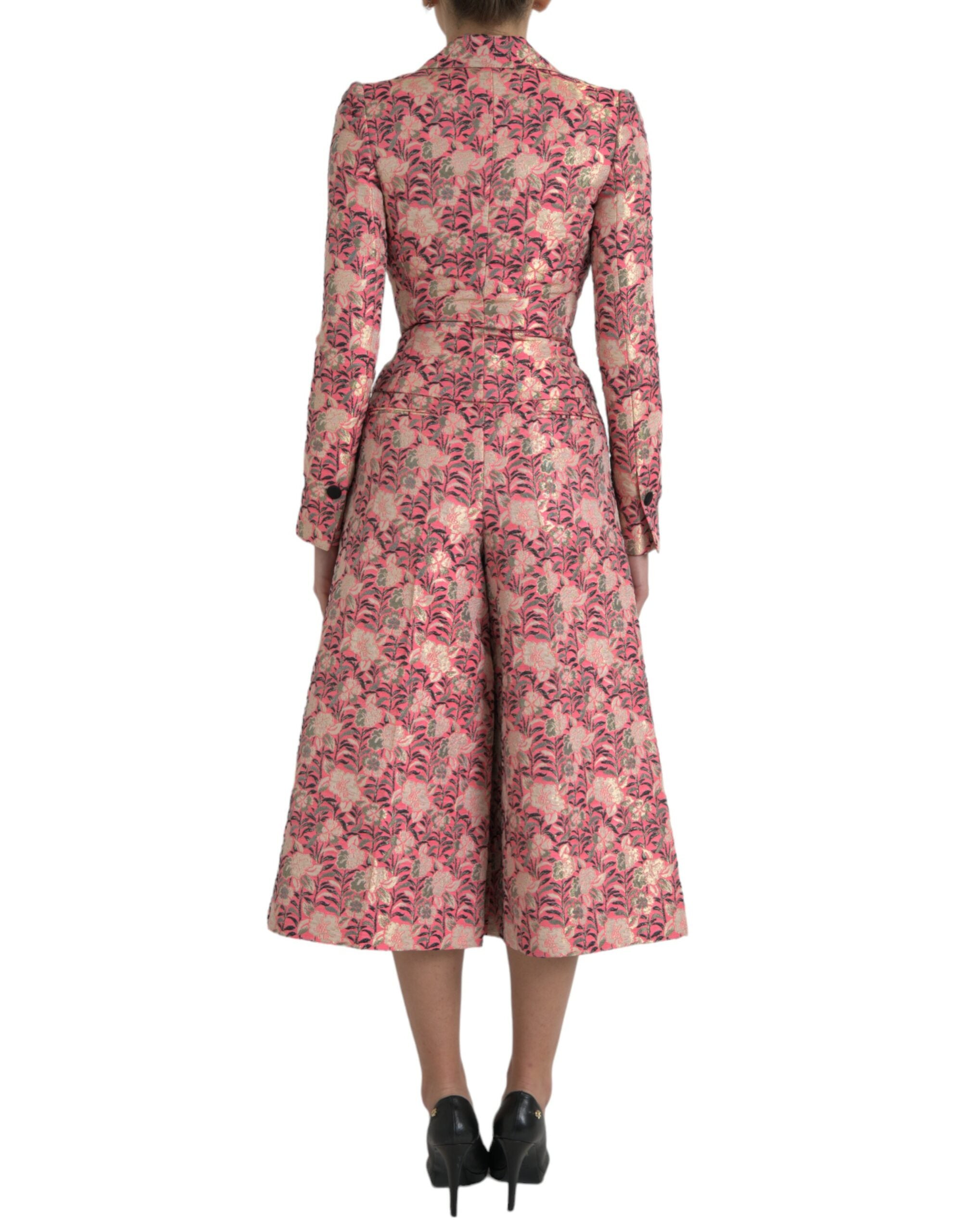 Dolce &amp; Gabbana – Eleganter, rosafarbener, zweiteiliger Anzug im Slim Fit