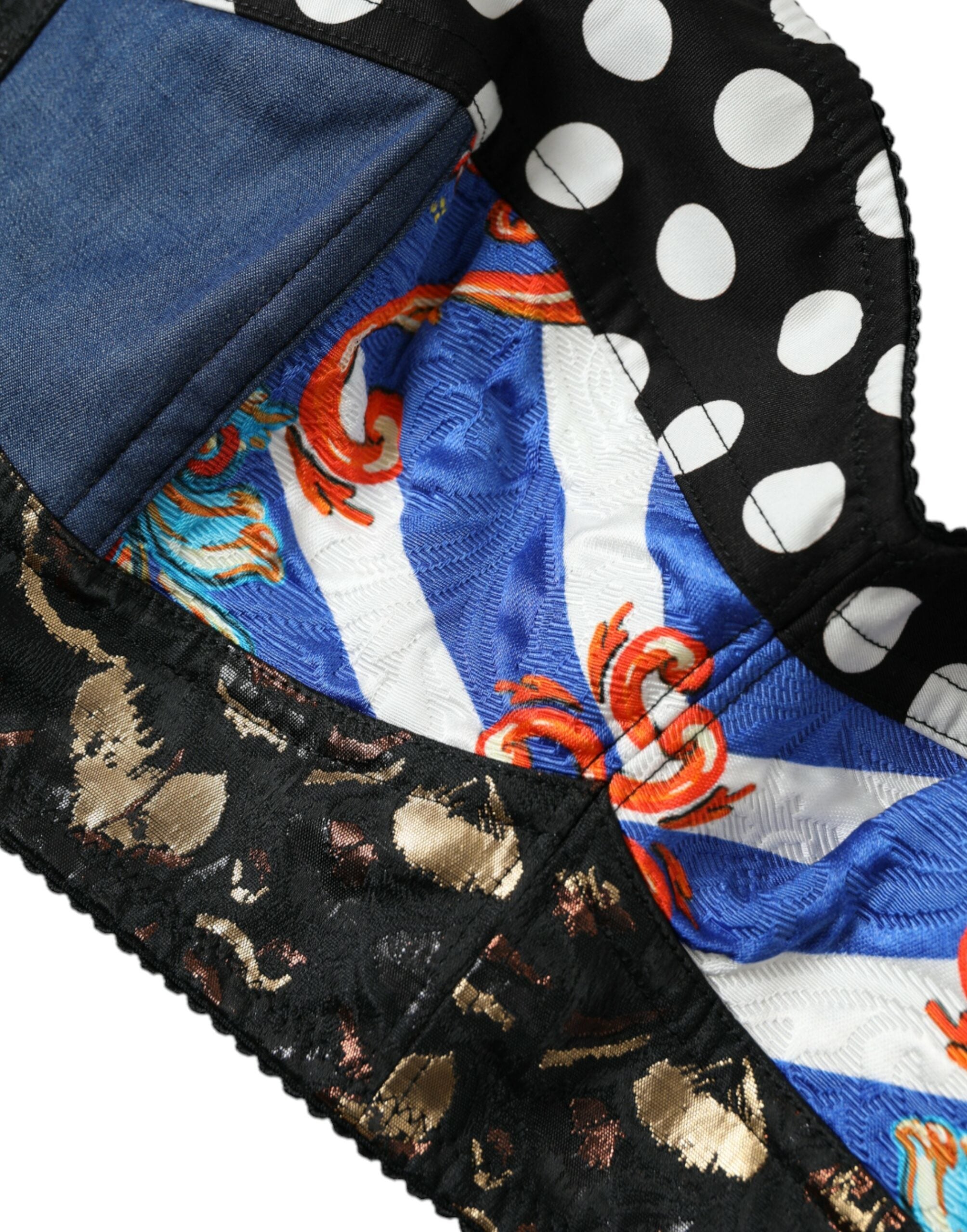 Dolce &amp; Gabbana – Bustier-Crop-Top mit Blumen-Patchwork