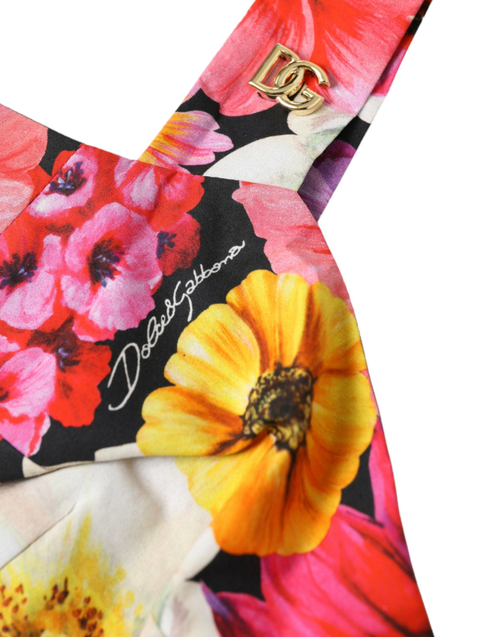 Dolce &amp; Gabbana – Exquisites Bustier-Crop-Top mit Blumenmuster