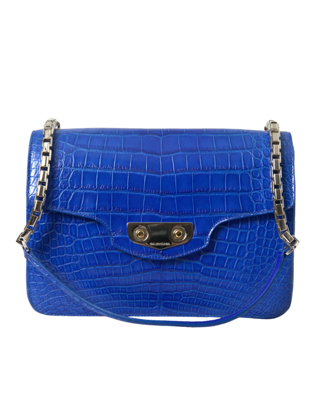 Balenciaga Chic Schultertasche mit Kette aus Alligatorleder