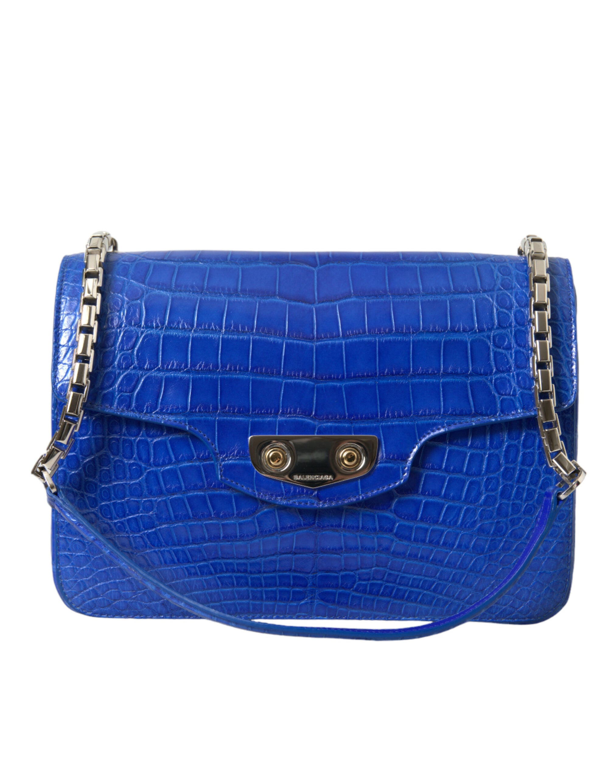 Balenciaga Chic Schultertasche mit Kette aus Alligatorleder