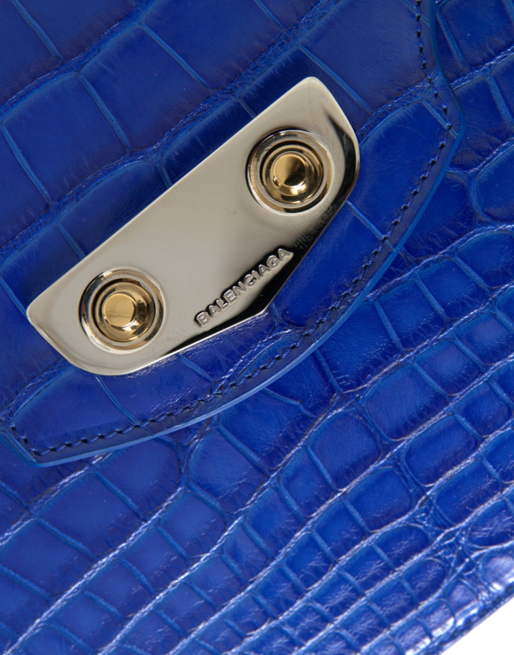 Balenciaga Chic Schultertasche mit Kette aus Alligatorleder