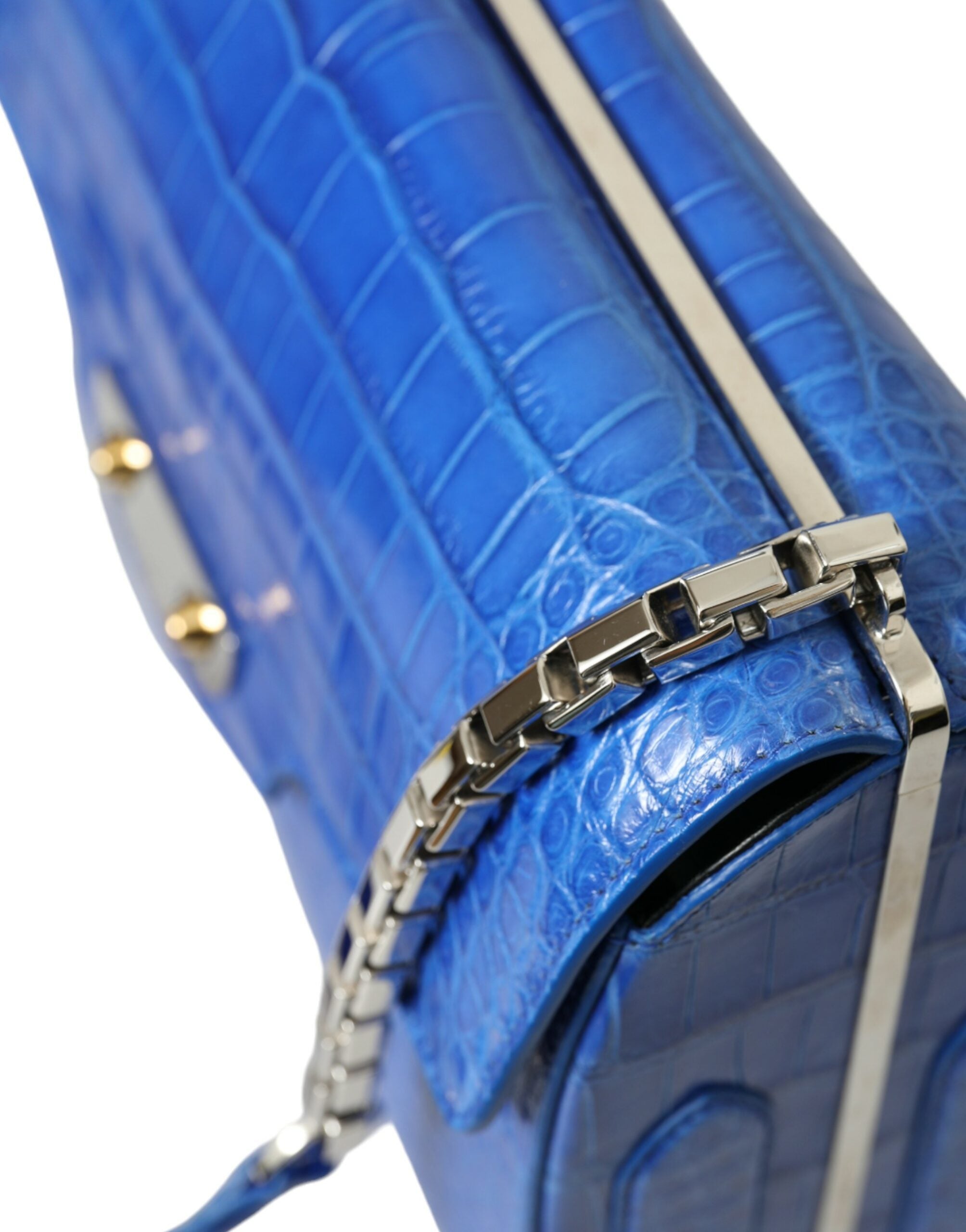 Balenciaga Chic Schultertasche mit Kette aus Alligatorleder