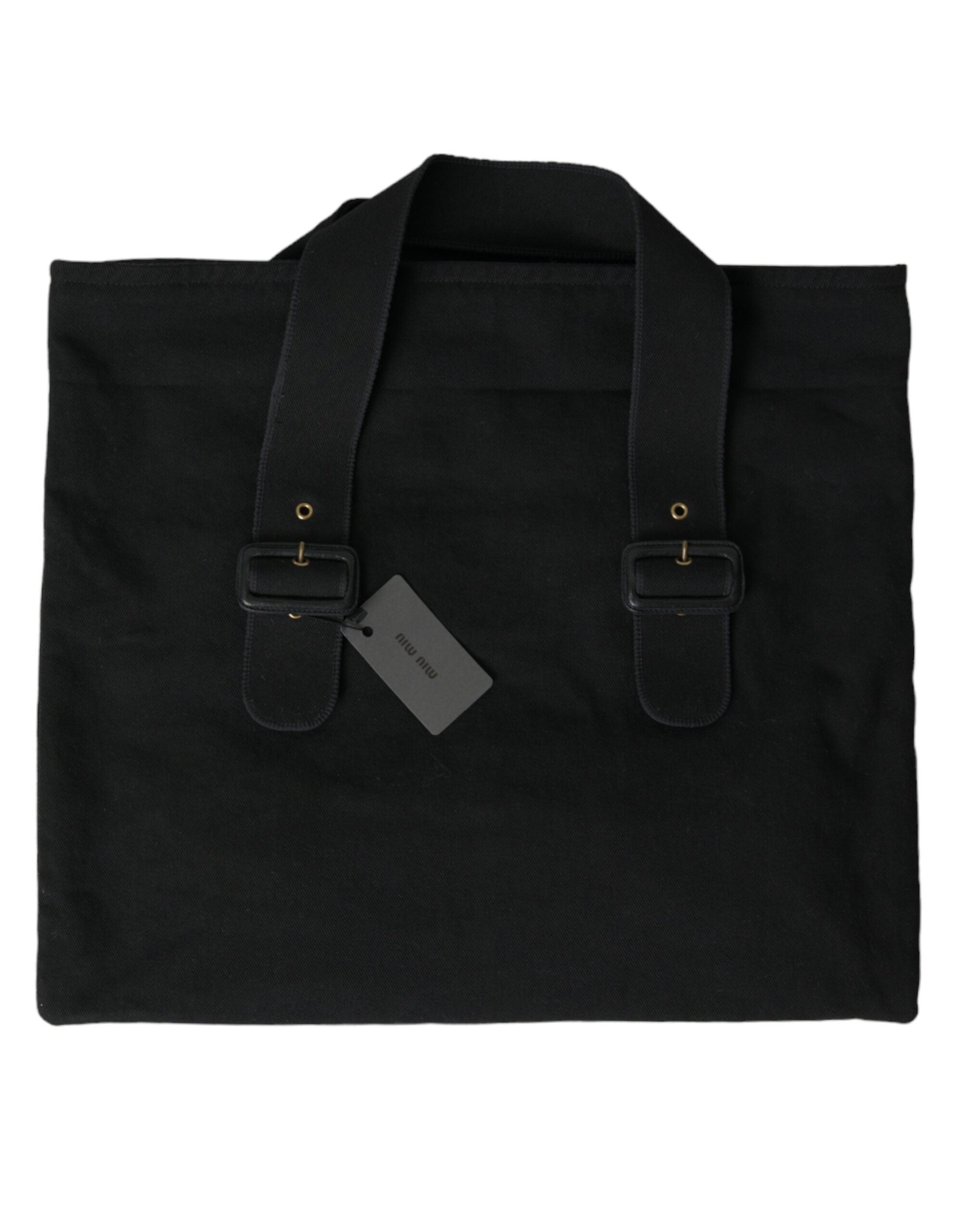 Miu Miu Chic – Schwarze Denim-Tasche für Eleganz im Alltag