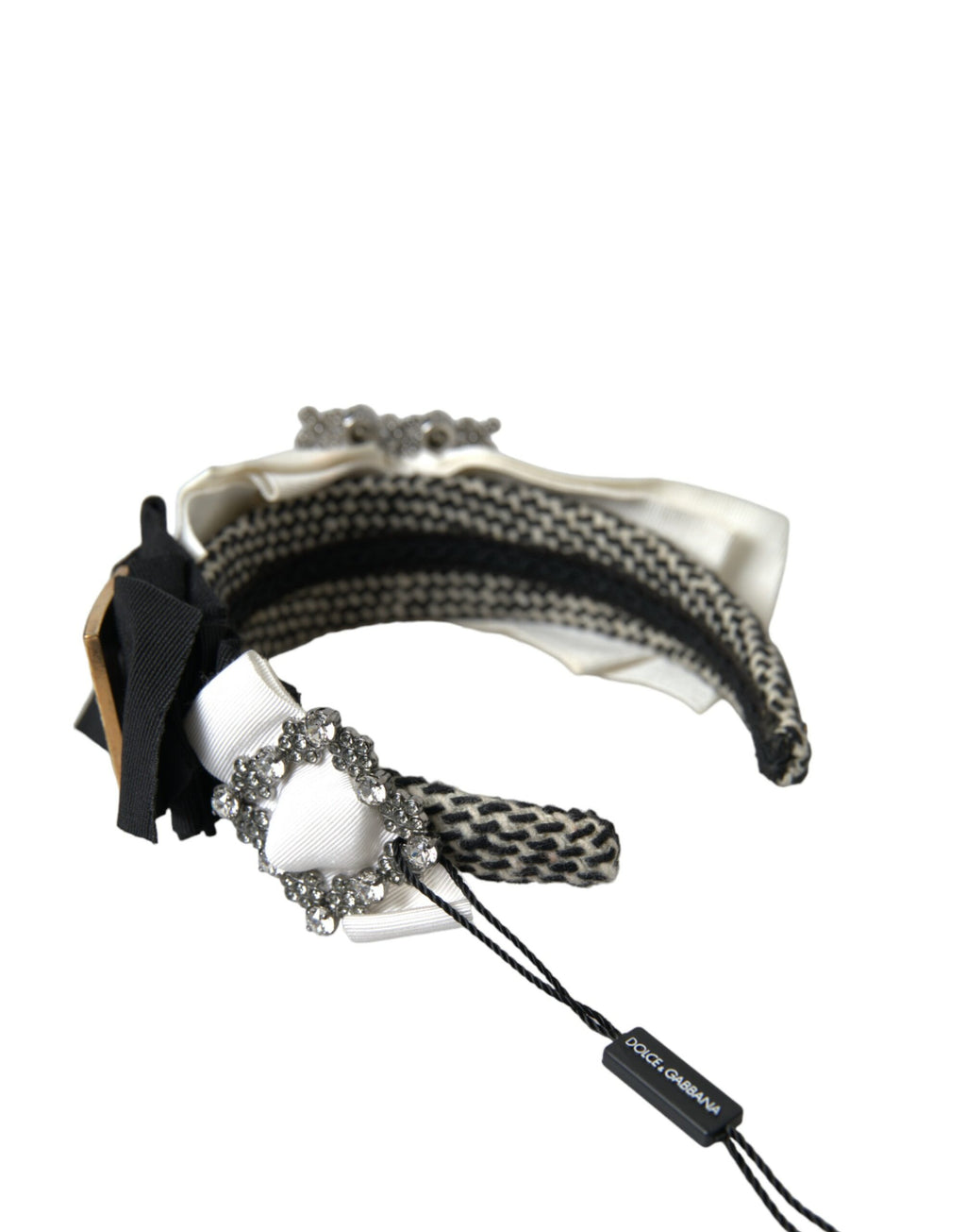 Dolce &amp; Gabbana Damen-Stirnband mit Diadem und mehrfarbigem Kristallbesatz