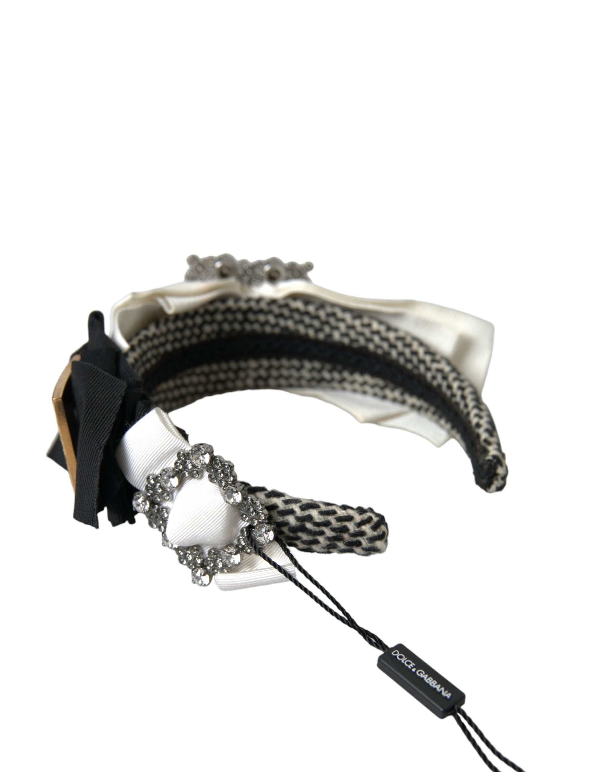 Dolce &amp; Gabbana Damen-Stirnband mit Diadem und mehrfarbigem Kristallbesatz