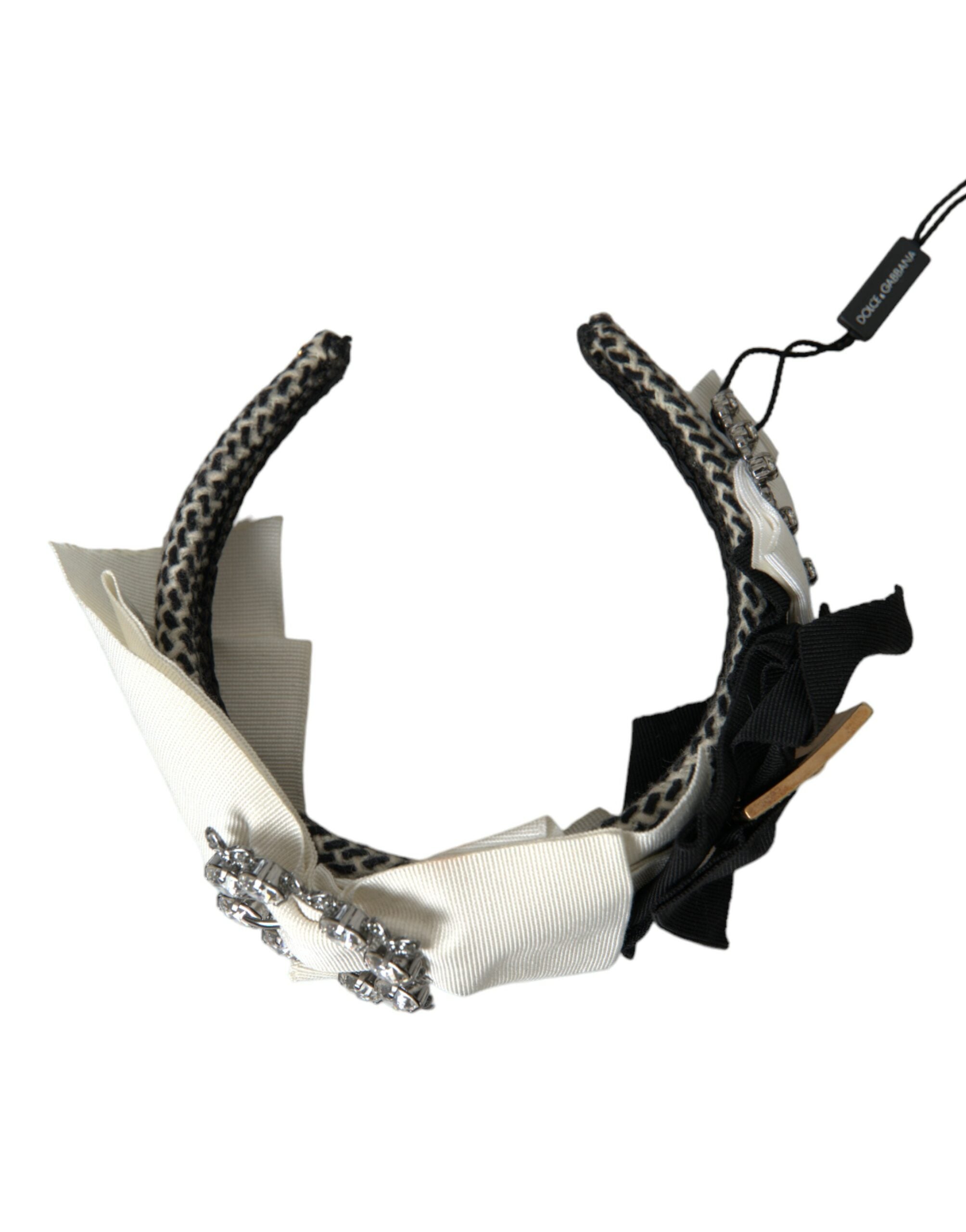 Dolce &amp; Gabbana Damen-Stirnband mit Diadem und mehrfarbigem Kristallbesatz