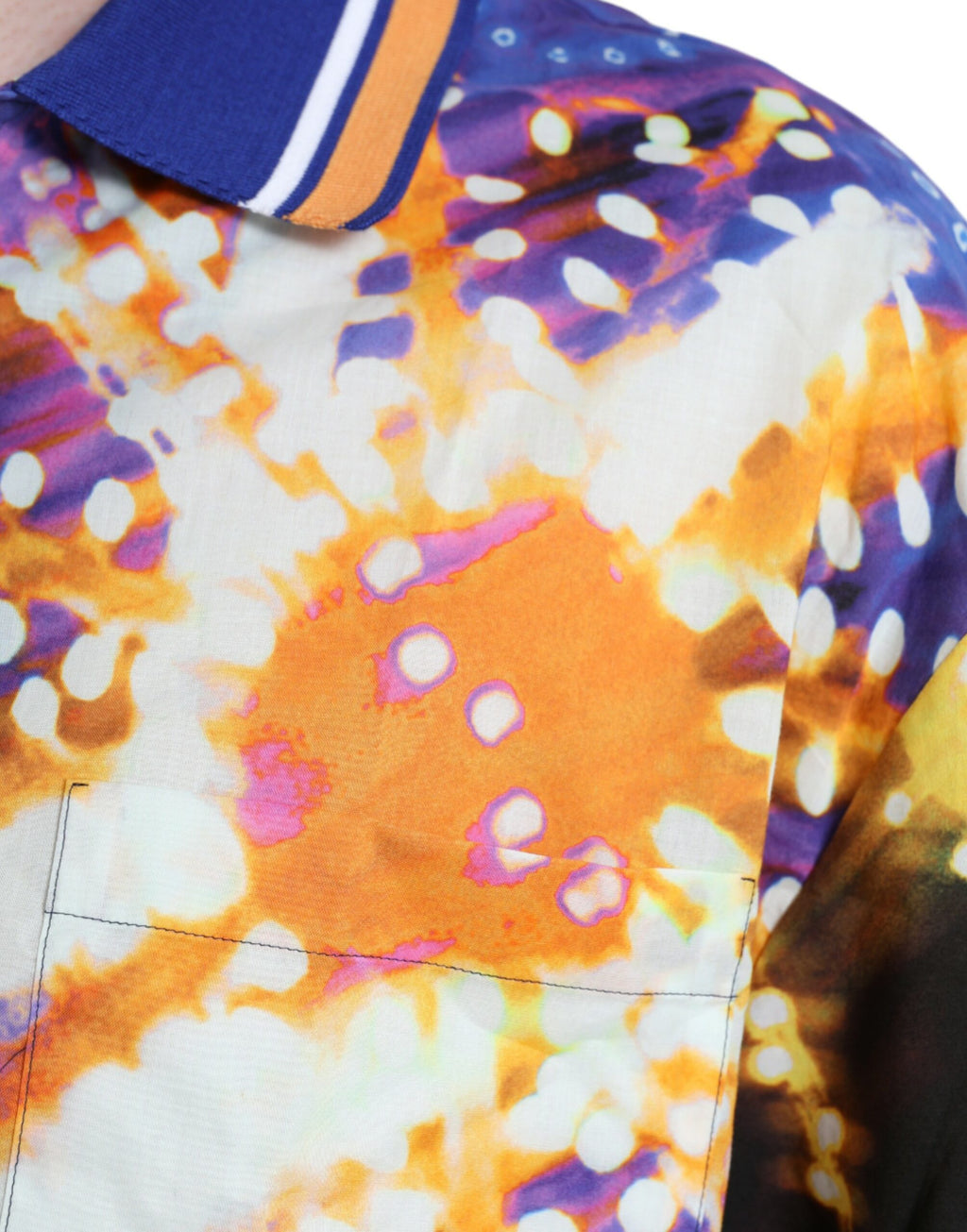 Mehrfarbiges Freizeithemd aus Baumwolle mit Luminarie-Print von Dolce &amp; Gabbana