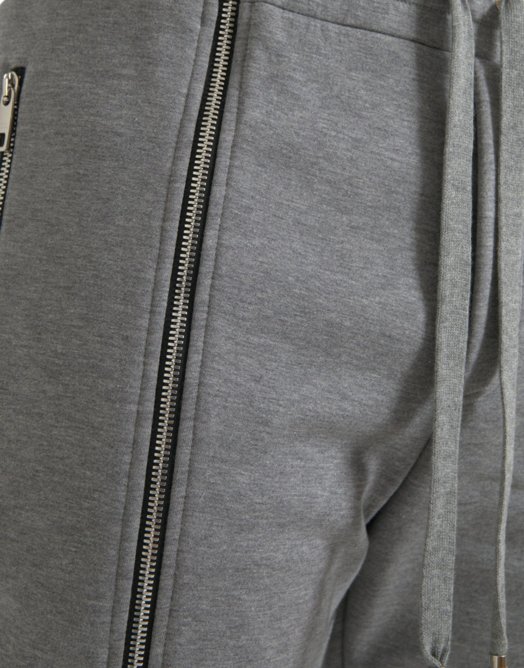 Dolce &amp; Gabbana – Graue Jogginghose aus Baumwolle mit schmalem Schnitt