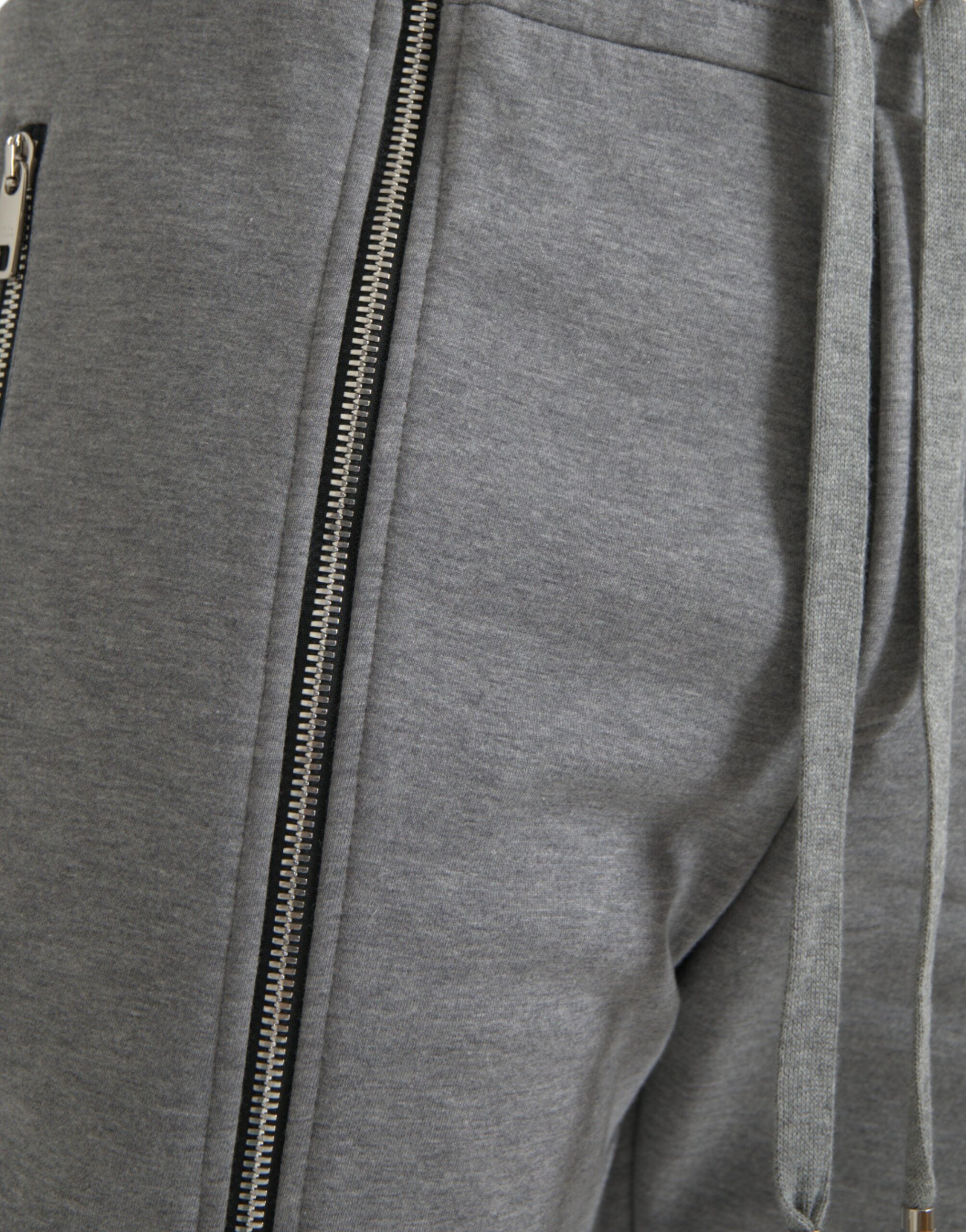 Dolce &amp; Gabbana – Graue Jogginghose aus Baumwolle mit schmalem Schnitt