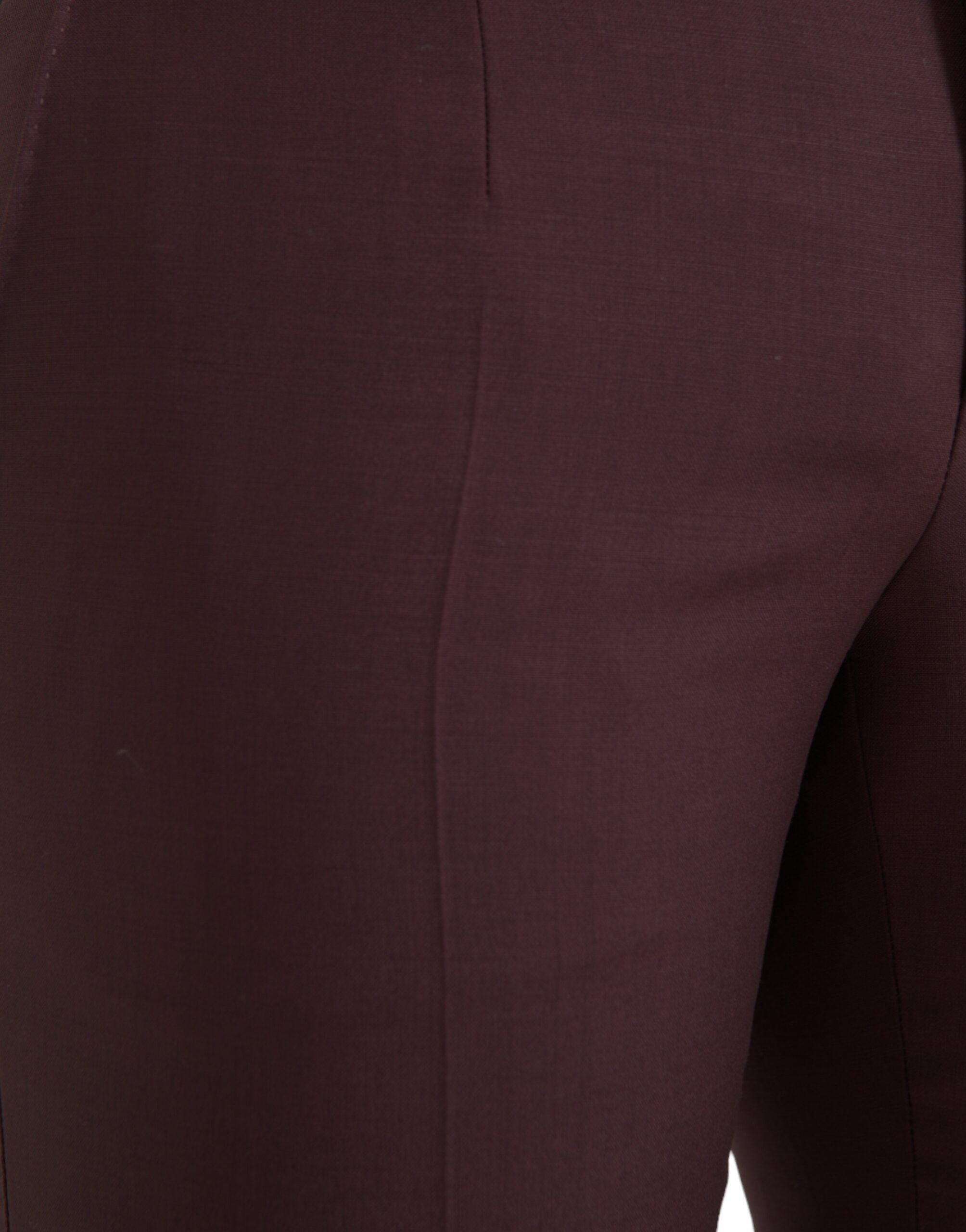Dolce &amp; Gabbana – Slim Fit Anzughose aus kastanienbrauner Wolle für Herren