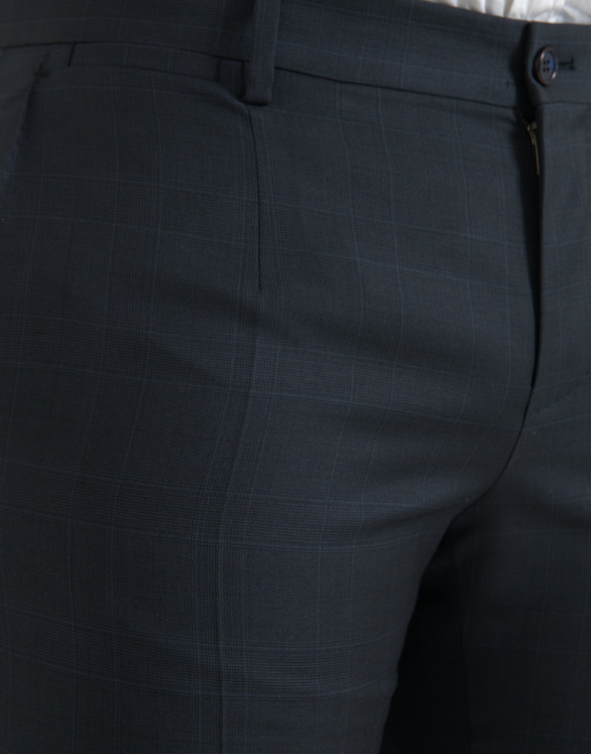 Dolce &amp; Gabbana – Enge Anzughose aus Wolle für Herren in Blau
