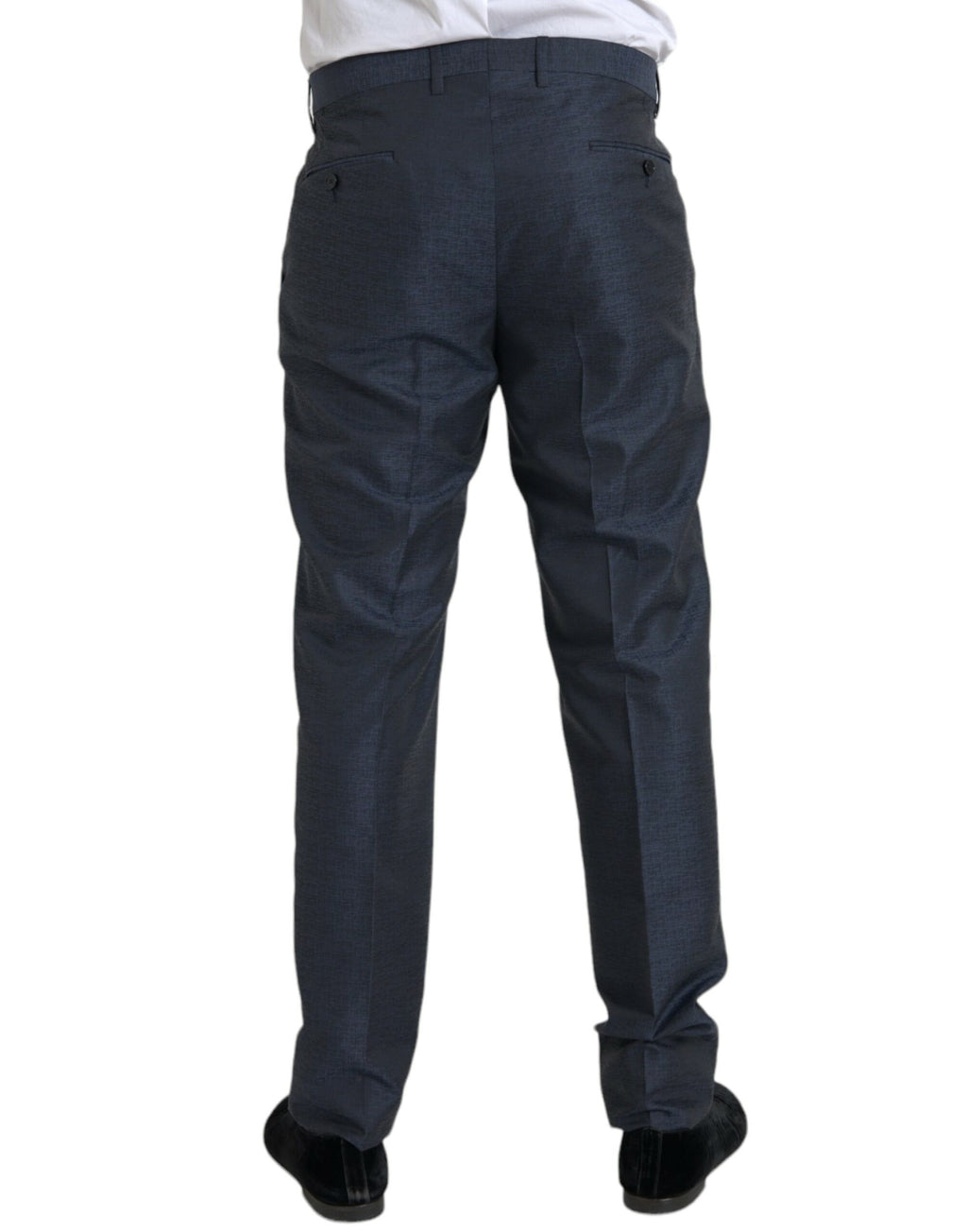Dolce &amp; Gabbana Herren Enge Anzughose aus Wolle in Blau