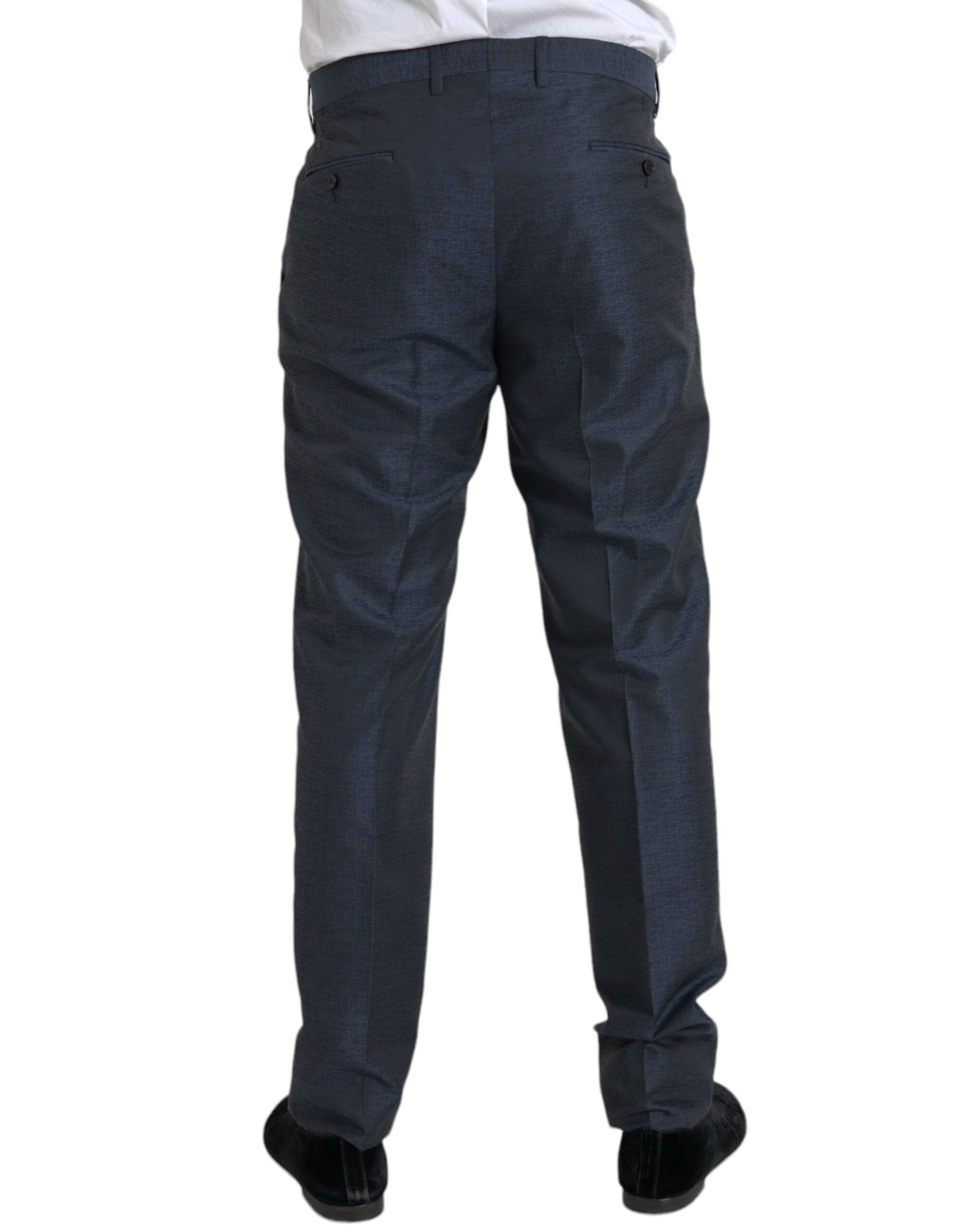 Dolce &amp; Gabbana Herren Enge Anzughose aus Wolle in Blau