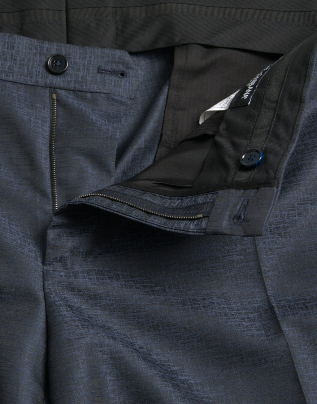 Dolce &amp; Gabbana Herren Enge Anzughose aus Wolle in Blau