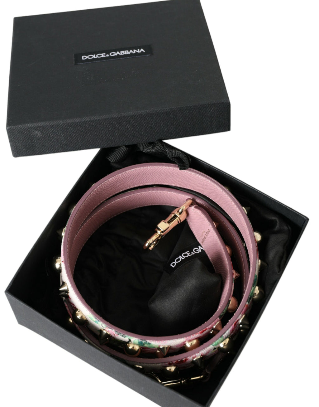 Dolce &amp; Gabbana Rosa Blumenhandtaschen-Zubehör Schultergurt