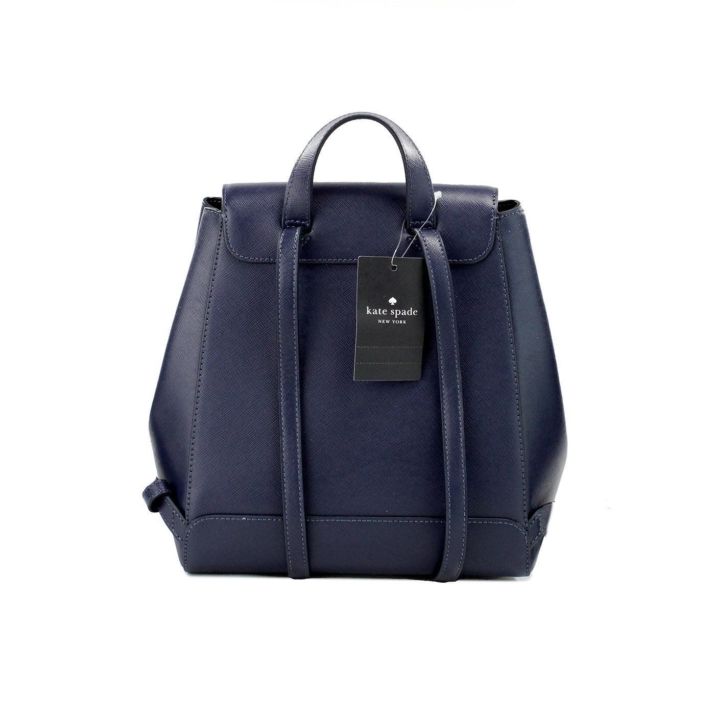 Kate Spade Madison – Schulterrucksack aus Saffiano-Leder mit mittlerer Klappe, Marineblau