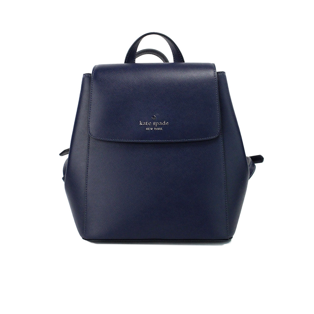 Kate Spade Madison – Schulterrucksack aus Saffiano-Leder mit mittlerer Klappe, Marineblau