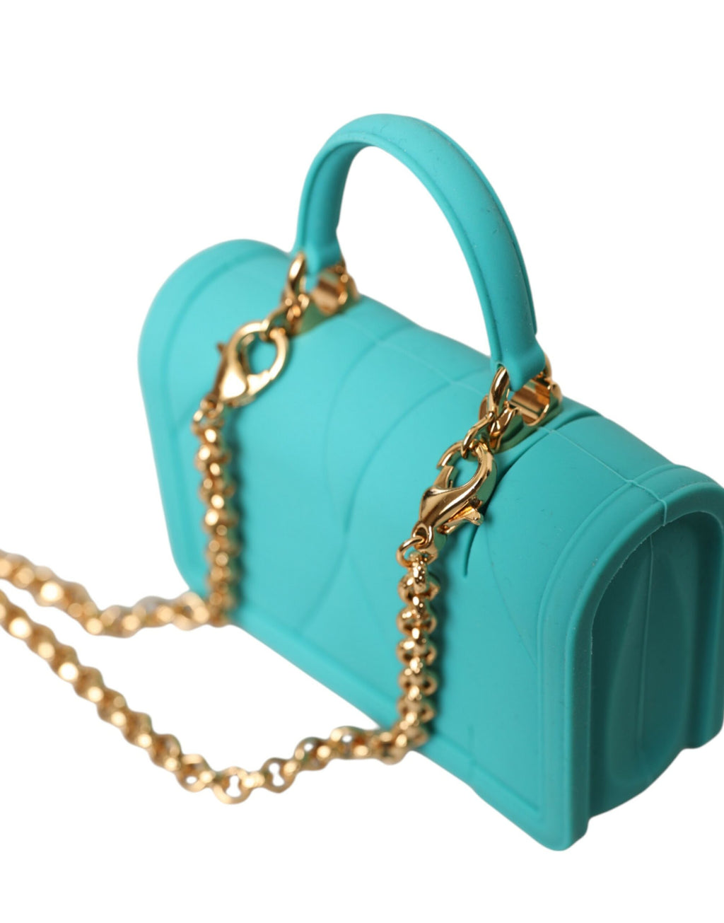 Dolce &amp; Gabbana Türkis Silikon Devotion Herz Cover Tasche Airpods Fall