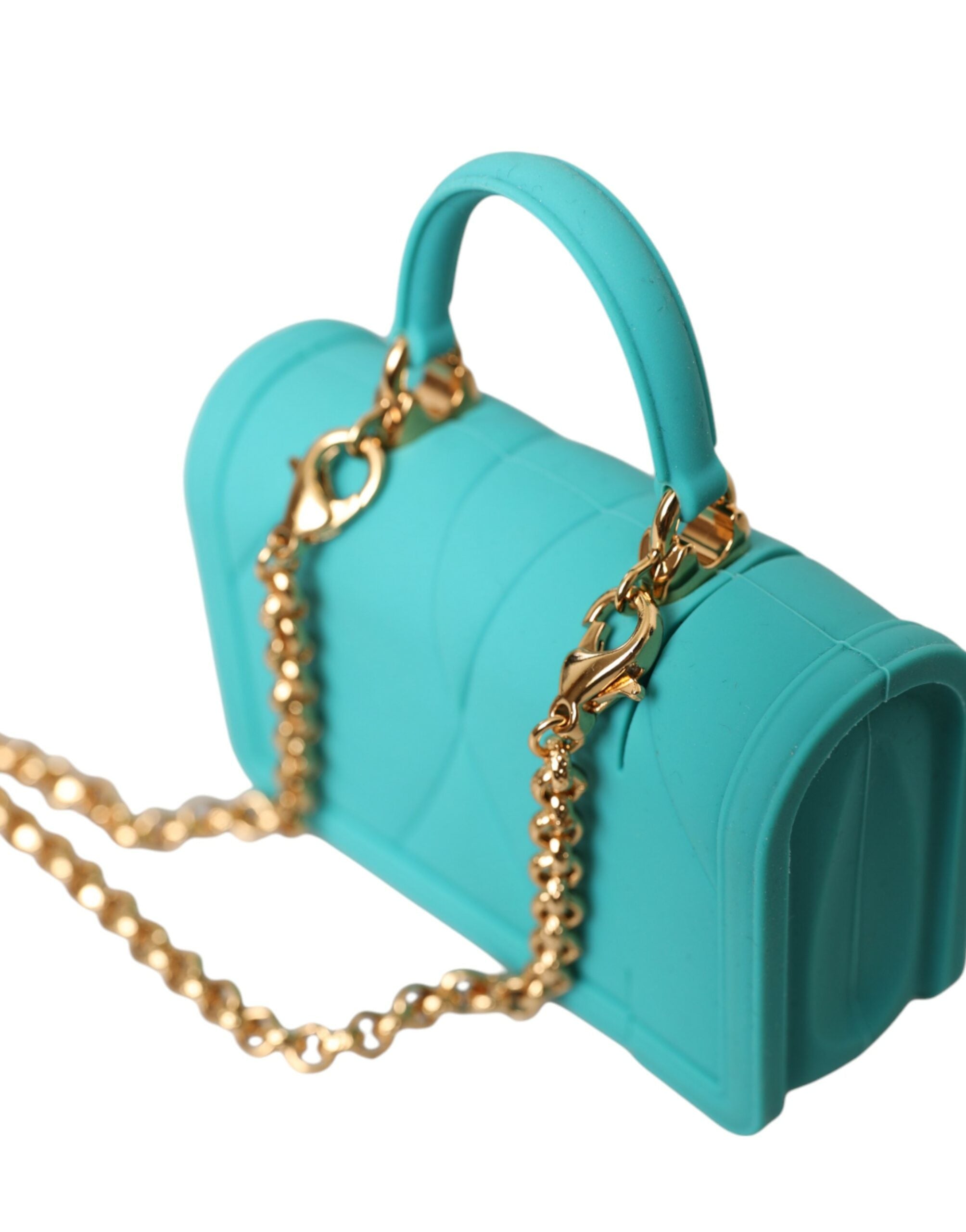 Dolce &amp; Gabbana Türkis Silikon Devotion Herz Cover Tasche Airpods Fall