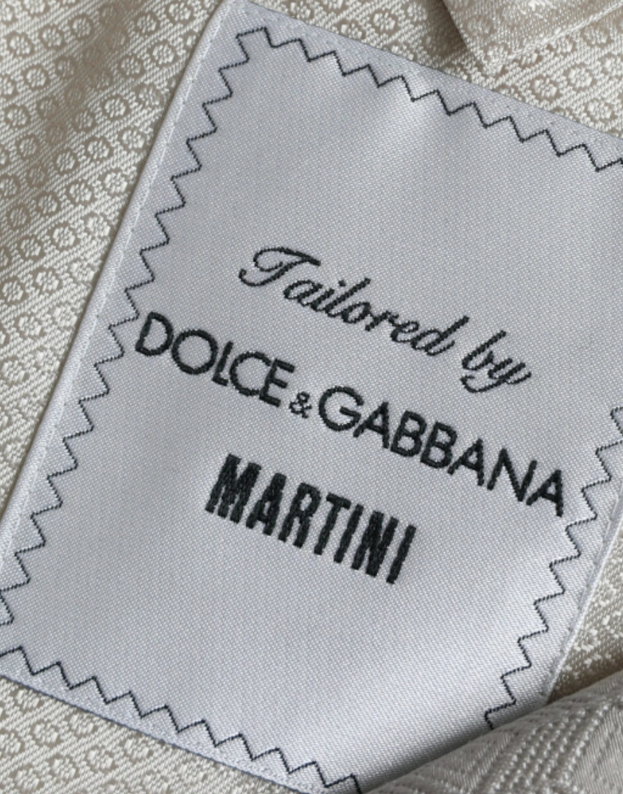 Dolce &amp; Gabbana Beige MARTINI Einreihiger Mantelblazer