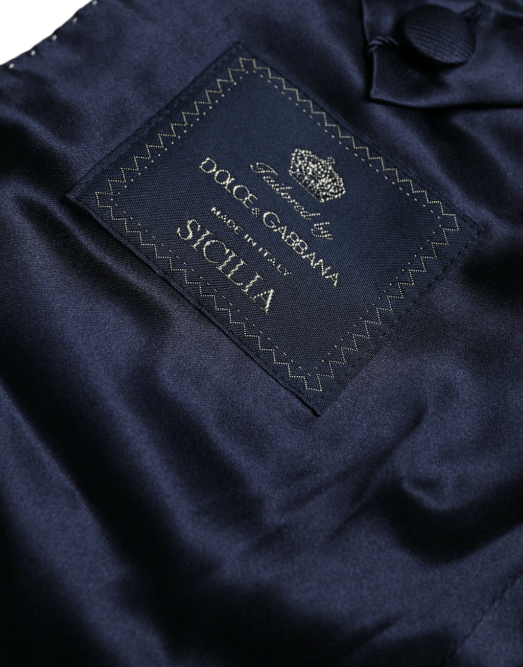 Dolce &amp; Gabbana Gold SICILIA Jacquard Einreihiger Mantelblazer