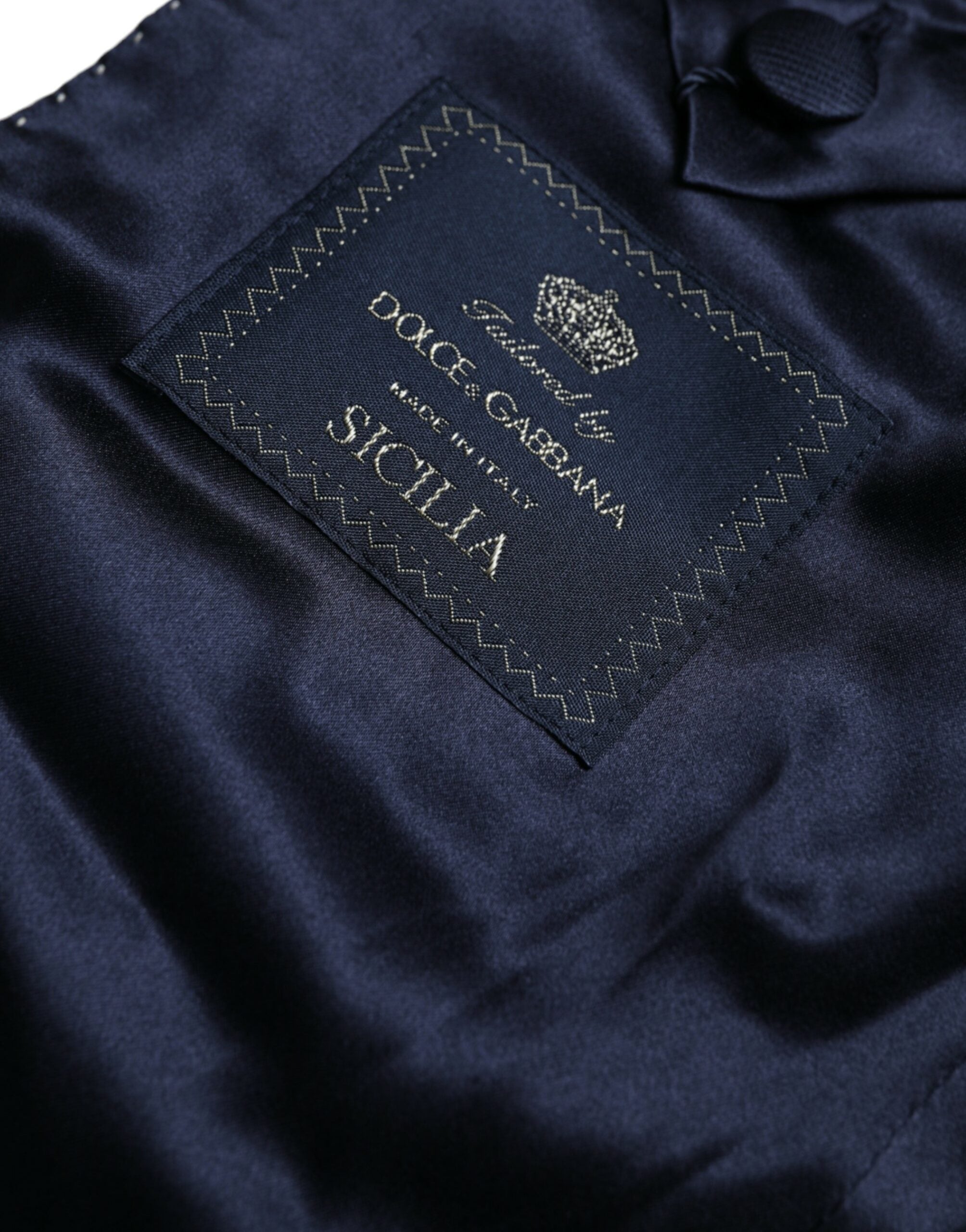 Dolce &amp; Gabbana Gold SICILIA Jacquard Einreihiger Mantelblazer