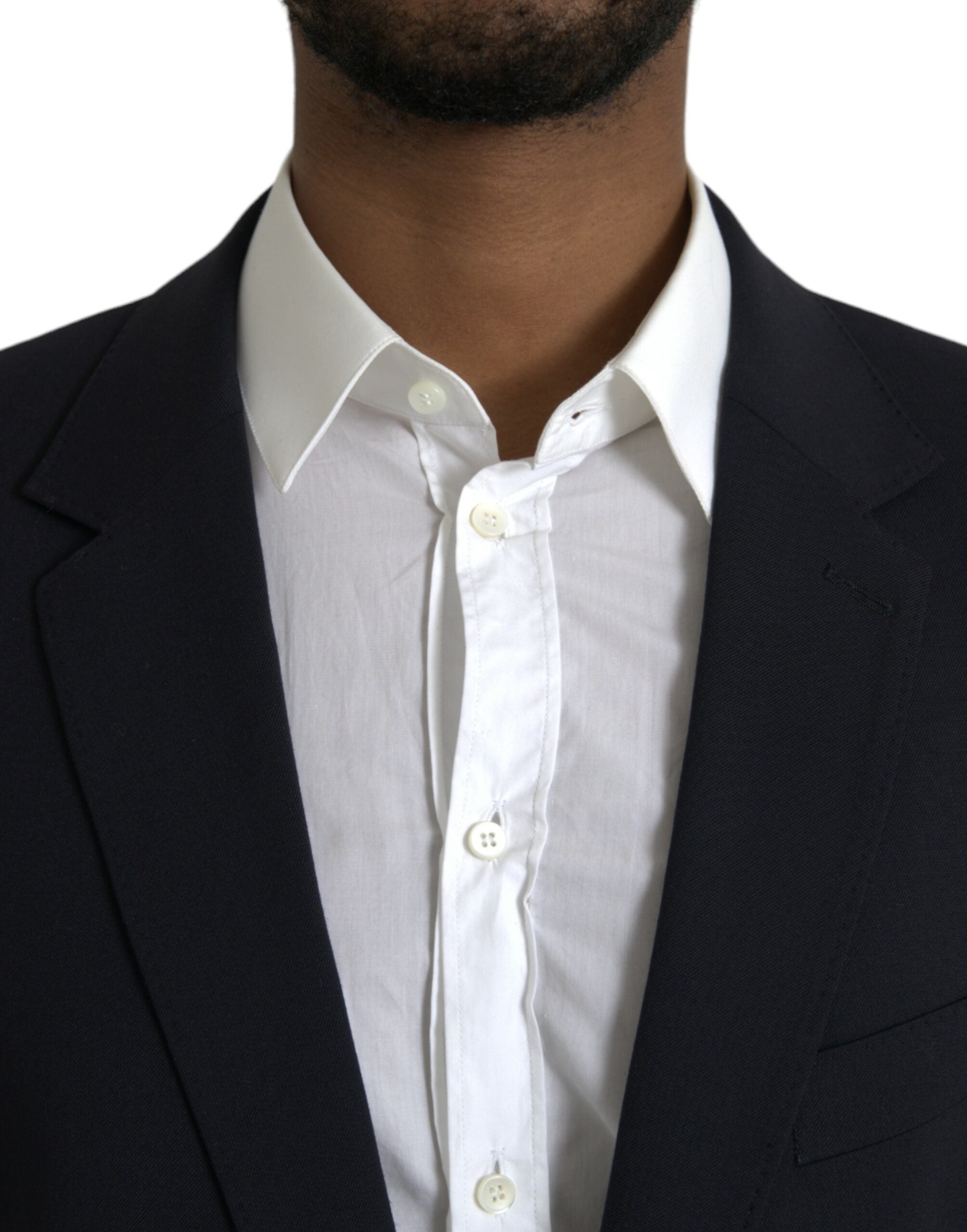 Dolce &amp; Gabbana Schwarzer MARTINI Einreihiger Mantelblazer