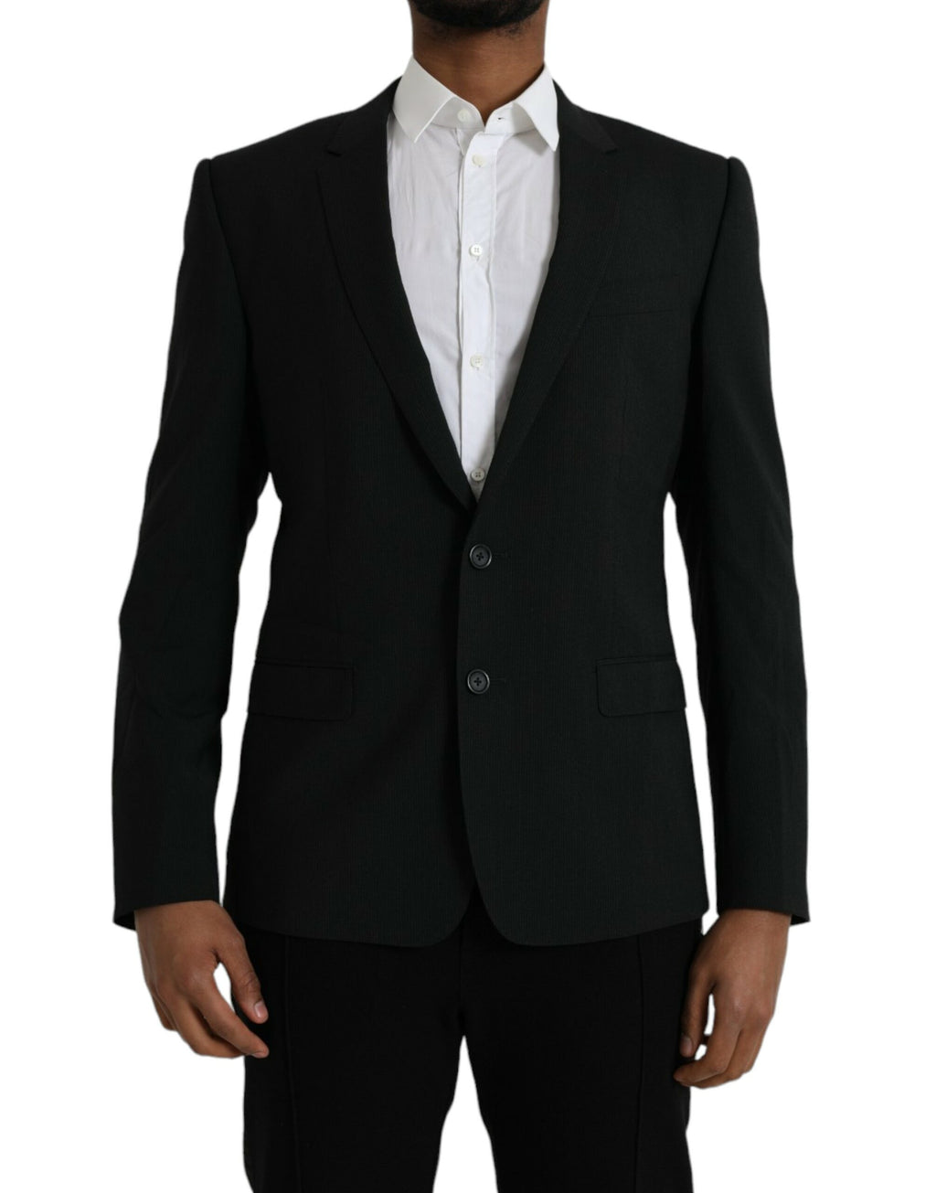 Dolce &amp; Gabbana Blau GOLD Einreihiger Blazer mit Kerbe