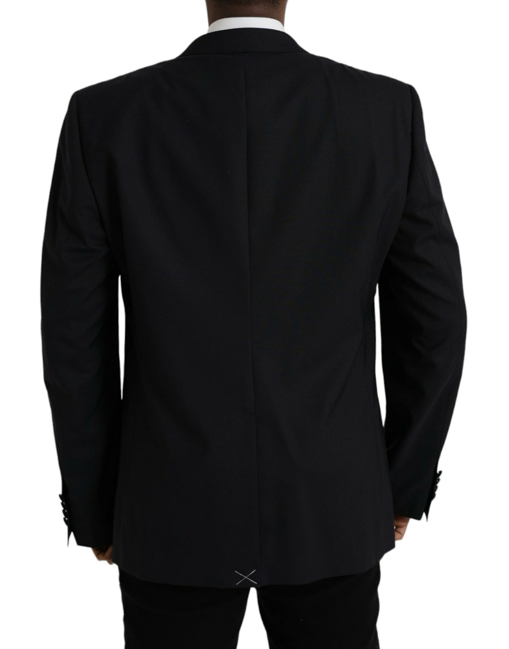 Dolce &amp; Gabbana Blauer MARTINI Einreihiger Mantelblazer