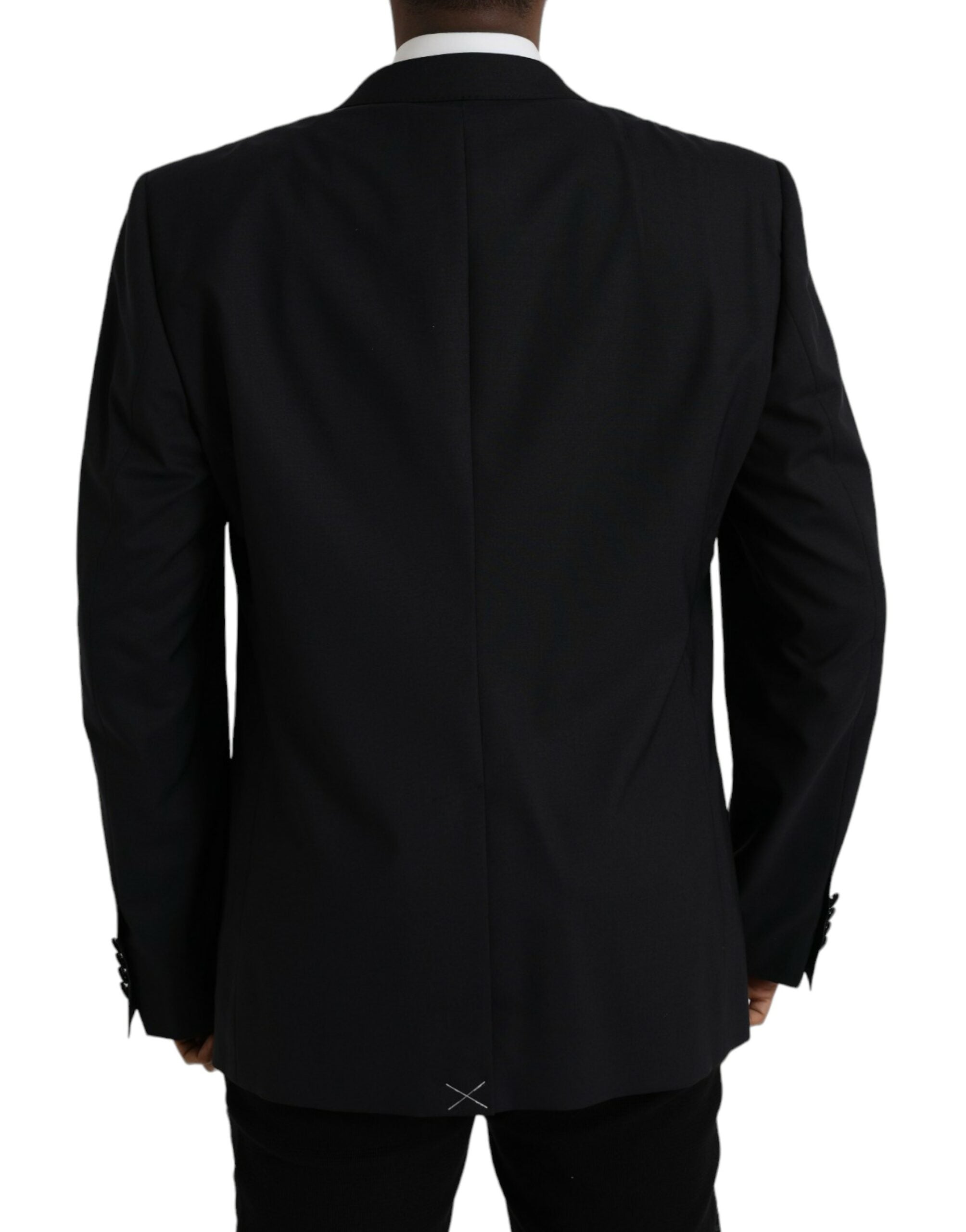 Dolce &amp; Gabbana Blauer MARTINI Einreihiger Mantelblazer