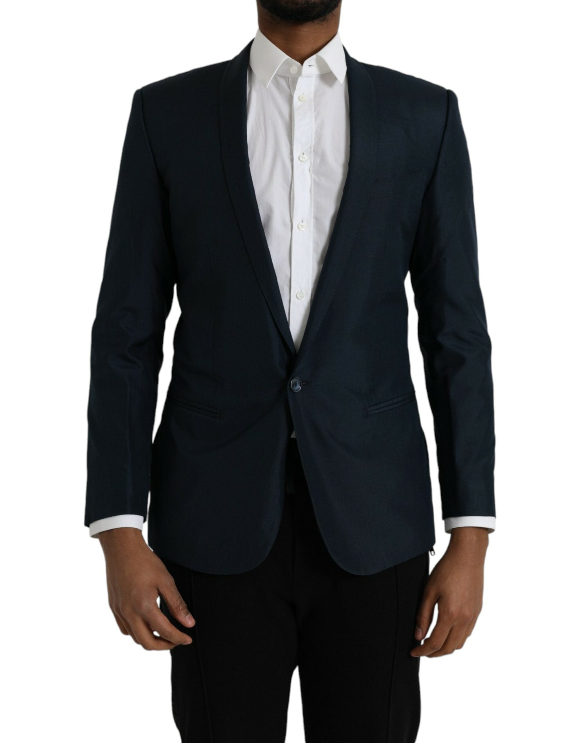 Dolce &amp; Gabbana – MARTINI – Einreihiger Schalblazer, Blau