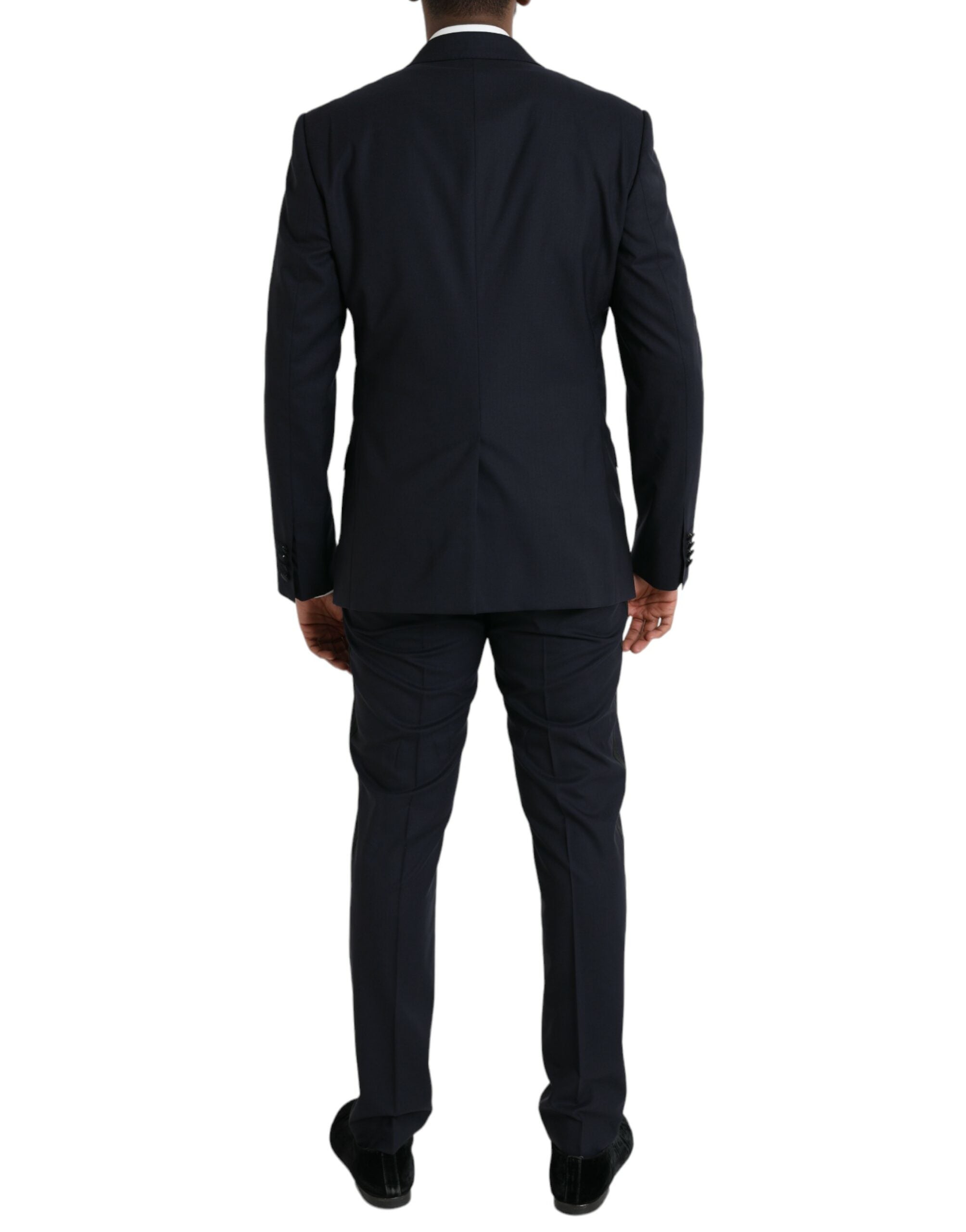 Dolce &amp; Gabbana – Dunkelblauer MARTINI-Anzug aus Wolle, dreiteilig