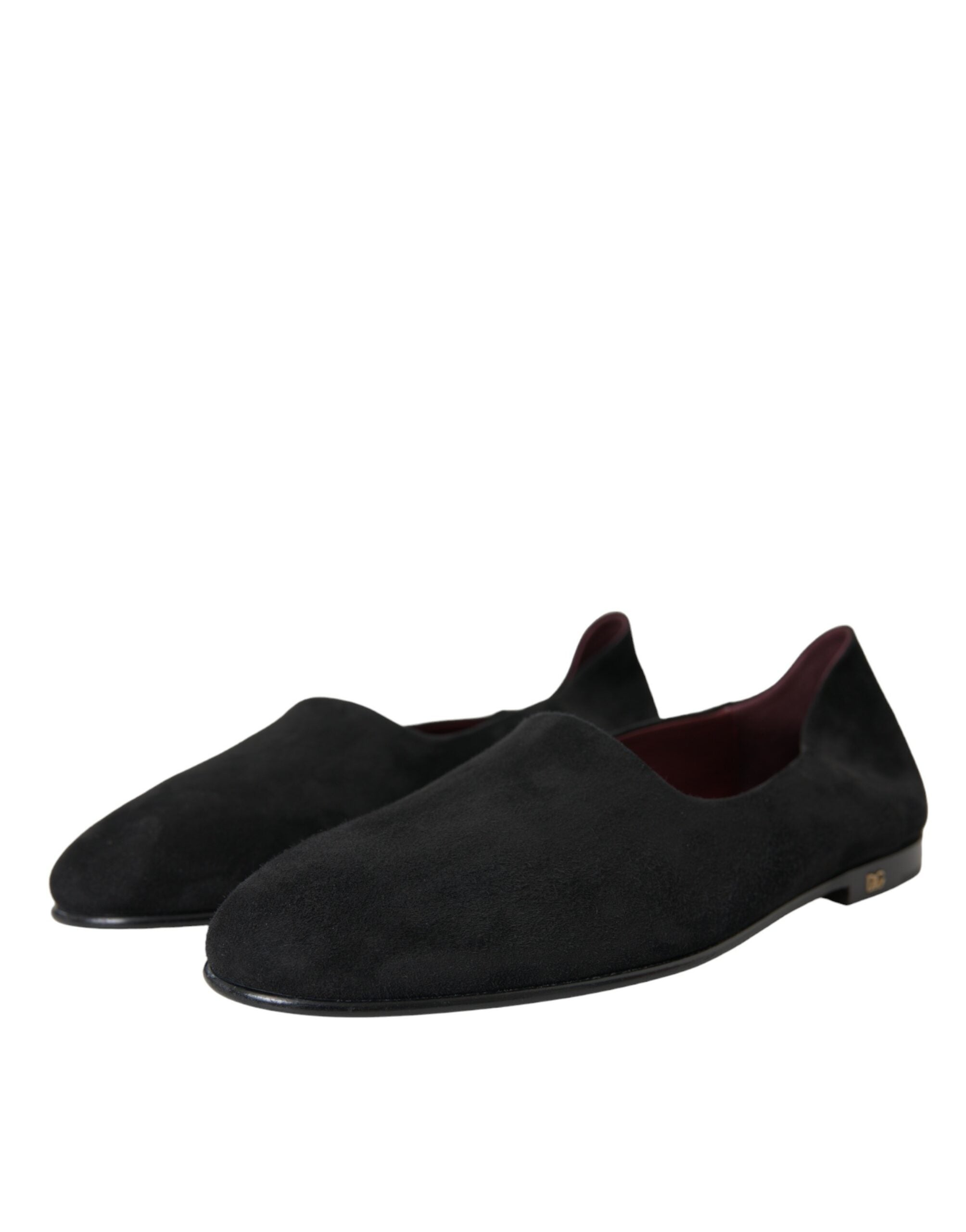 Dolce &amp; Gabbana – Schwarze Wildleder-Loafer, formelle Kleider, Schlupfschuhe