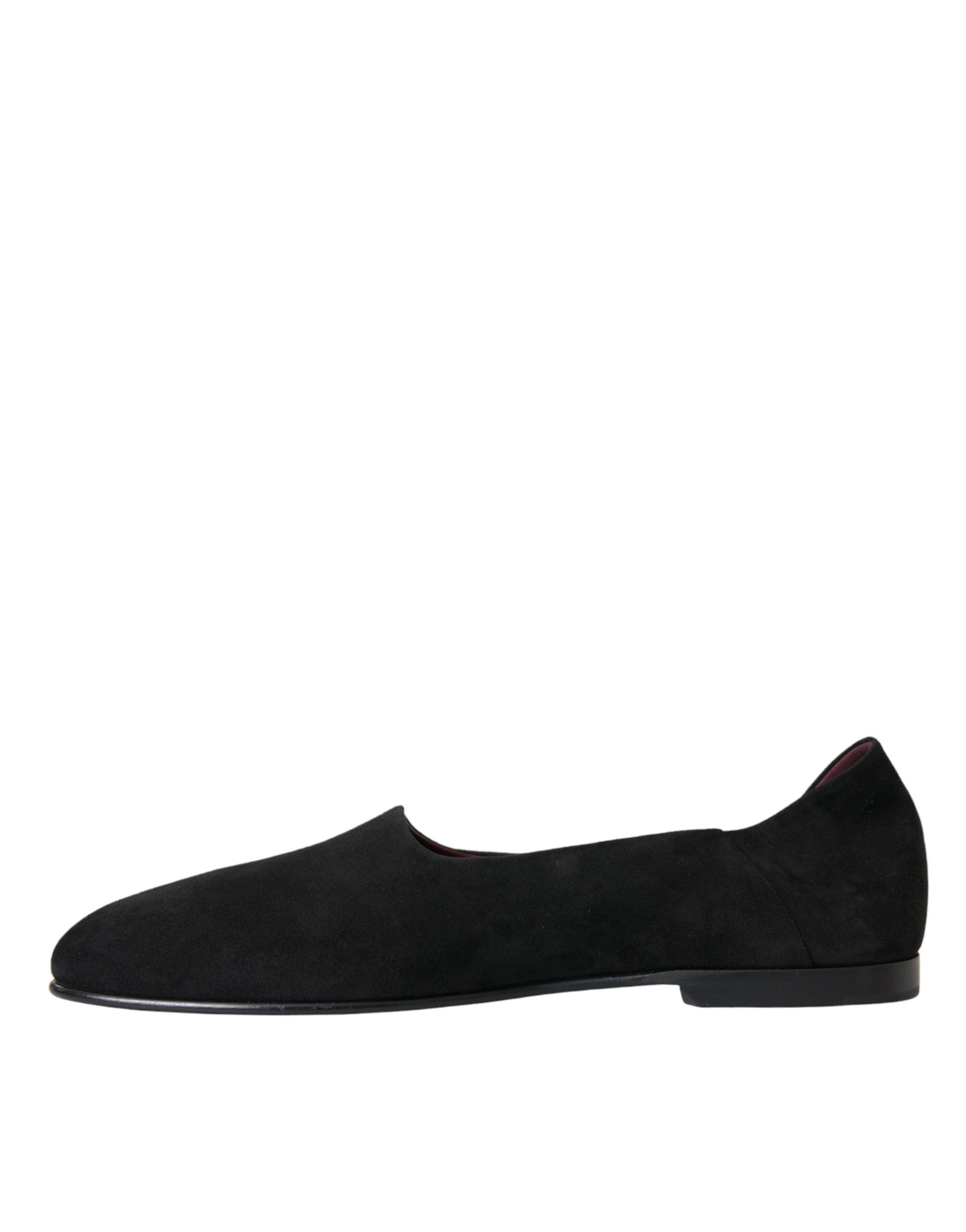 Dolce &amp; Gabbana – Schwarze Wildleder-Loafer, formelle Kleider, Schlupfschuhe