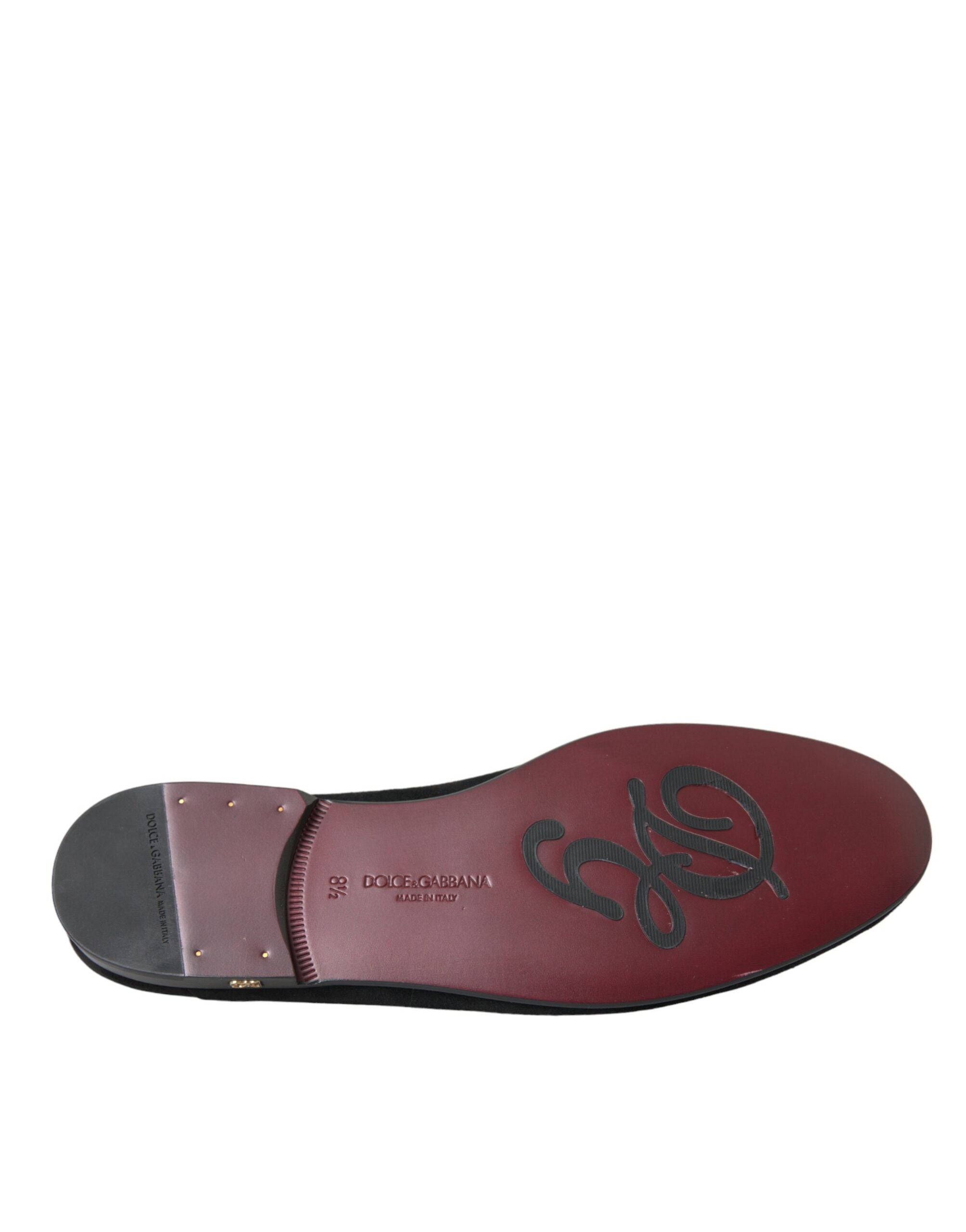Dolce &amp; Gabbana – Schwarze Wildleder-Loafer, formelle Kleider, Schlupfschuhe
