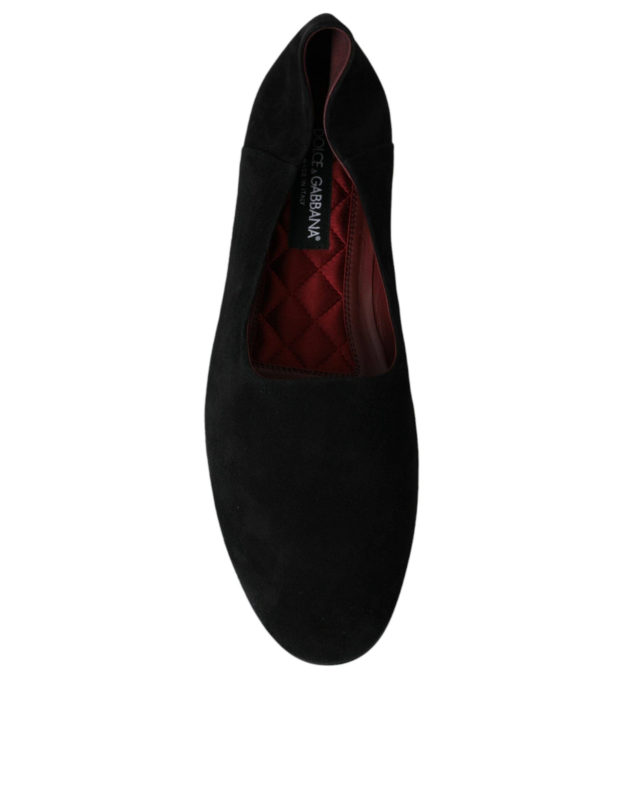 Dolce &amp; Gabbana – Schwarze Wildleder-Loafer, formelle Kleider, Schlupfschuhe
